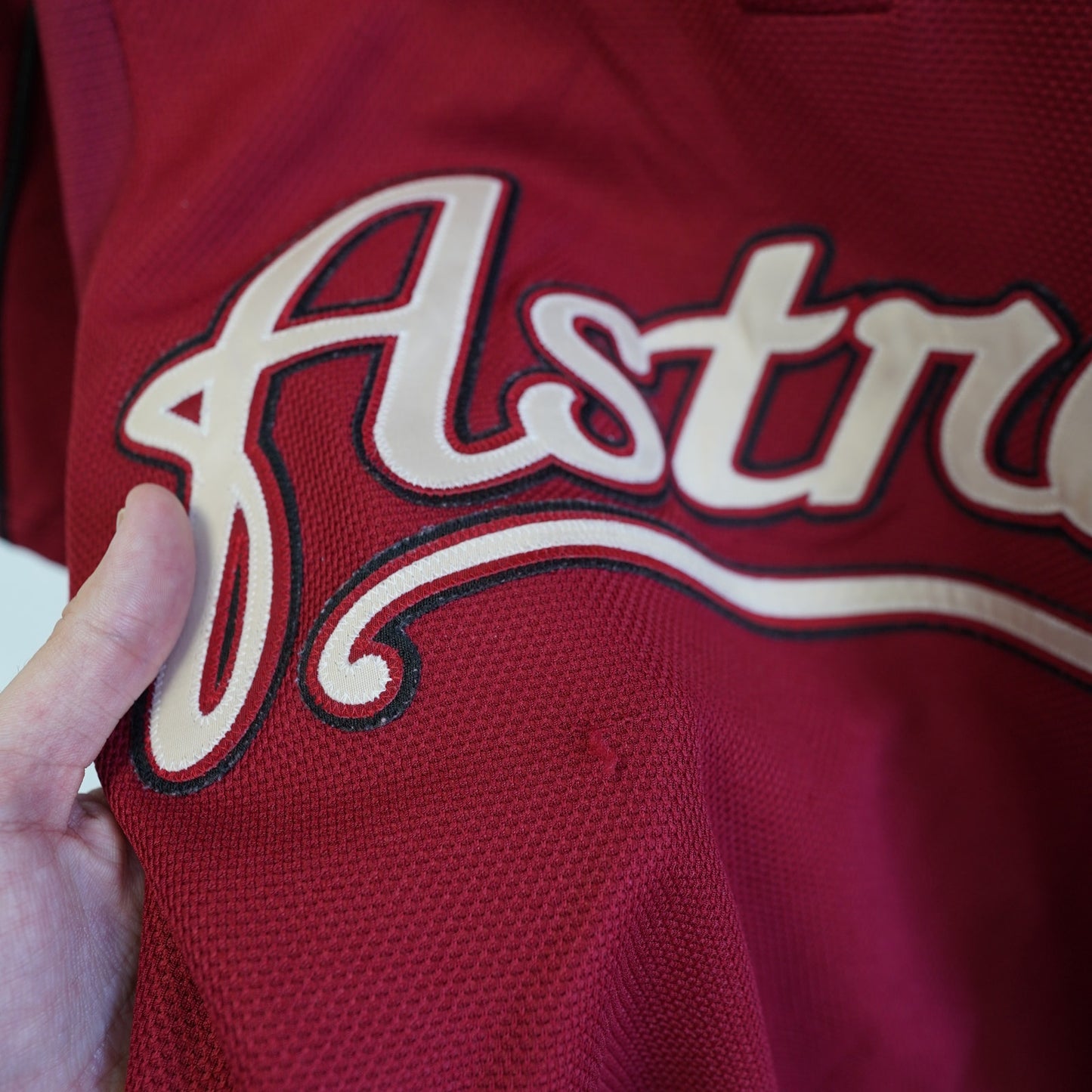 (M/L) Vintage Houston Astros Embroidered Majestic Baseball Jersey Y2K Men's M/L Red