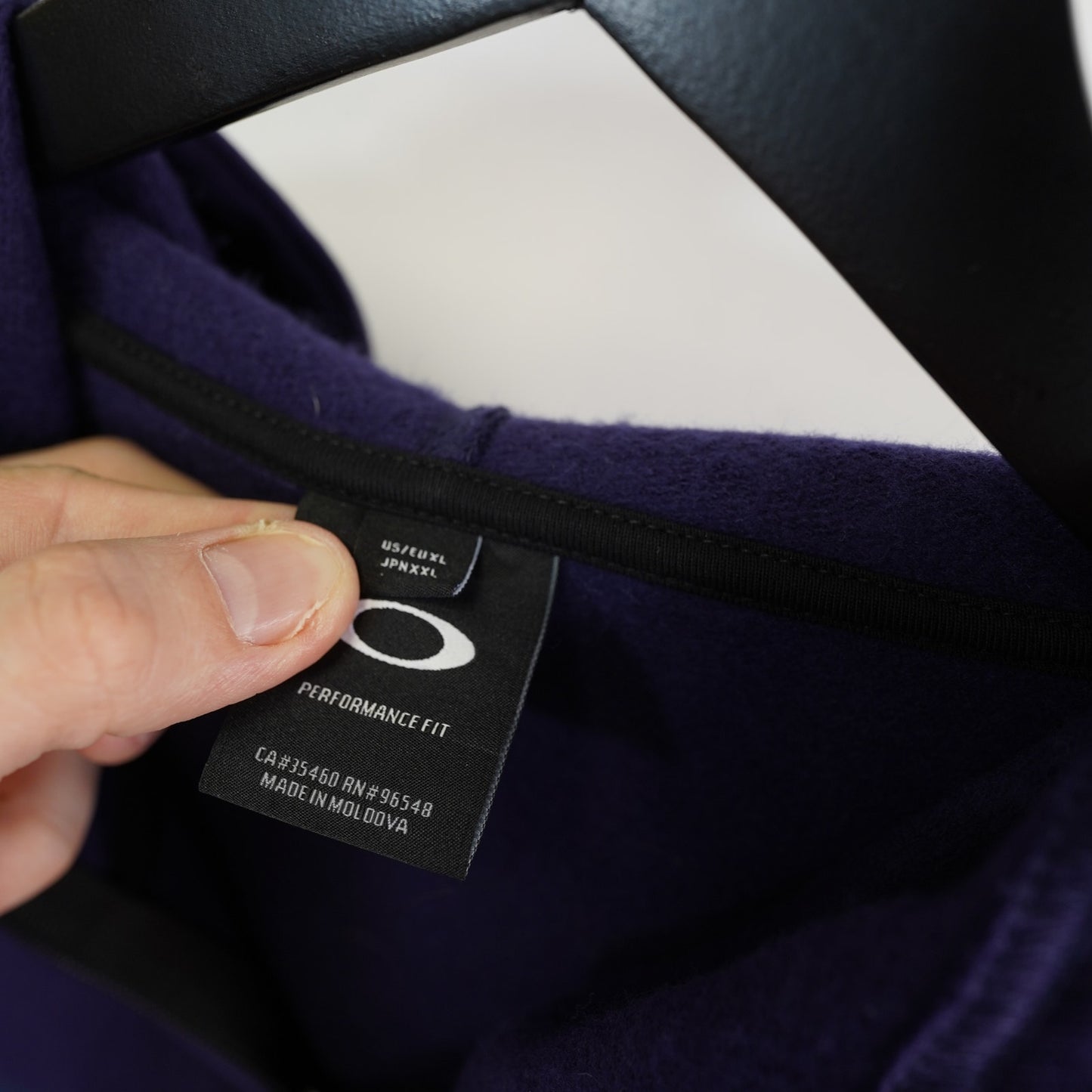 (XL) Oakley Bark FZ 2.0 Logo Full Zip Hoodie Navy Blue Y2K 2000s Tech