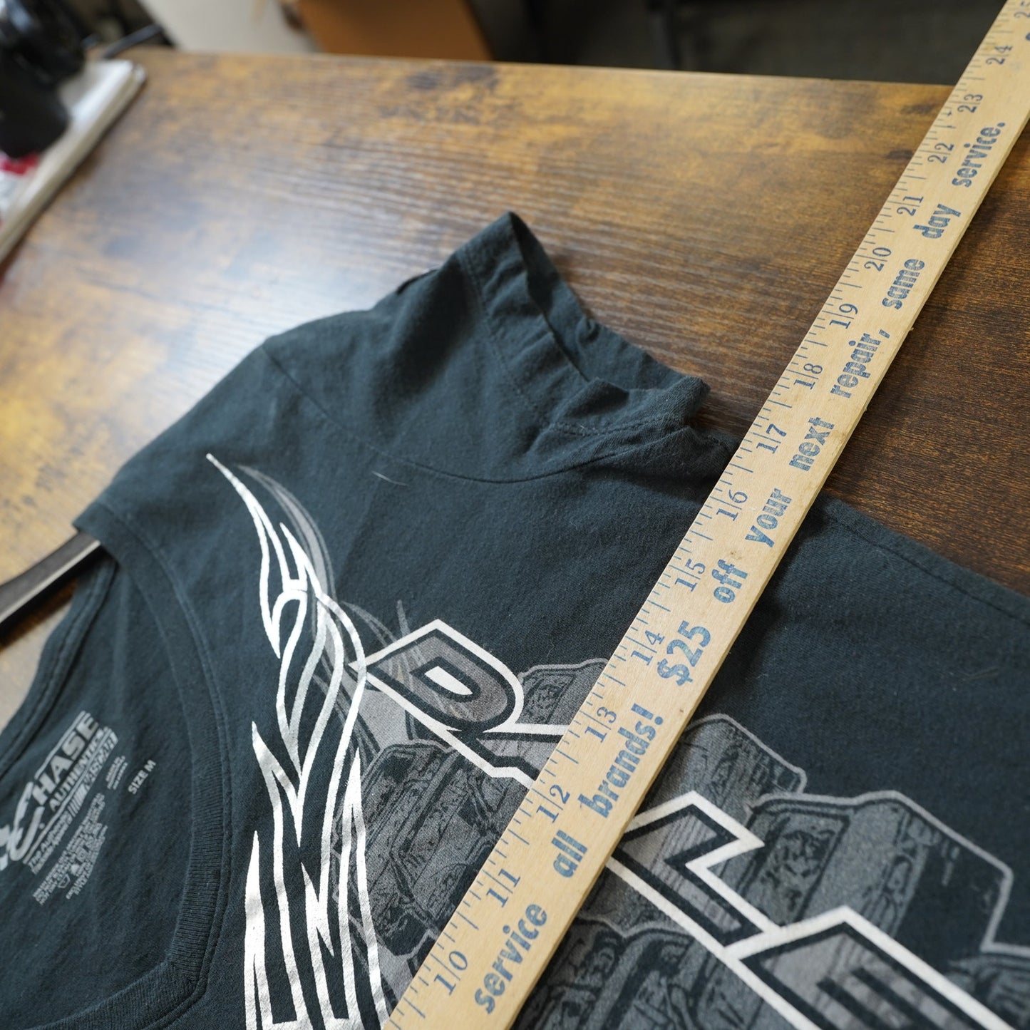 (Women's M) Dale Earnhardt Jr. Nascar Y2K V-Neck T-Shirt Women's M 2000s Goth Black