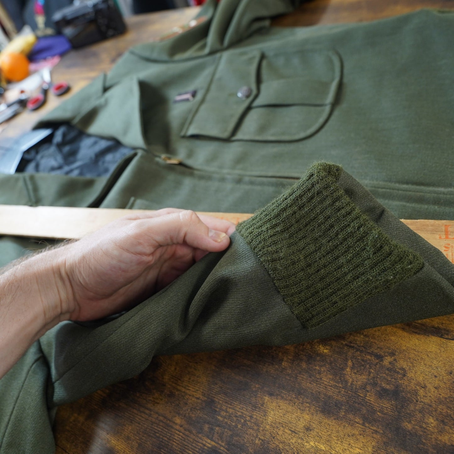 (S) Vintage 1950s NPS National Park Service Ranger Ike Jacket Uniform Gaberdine 38 S