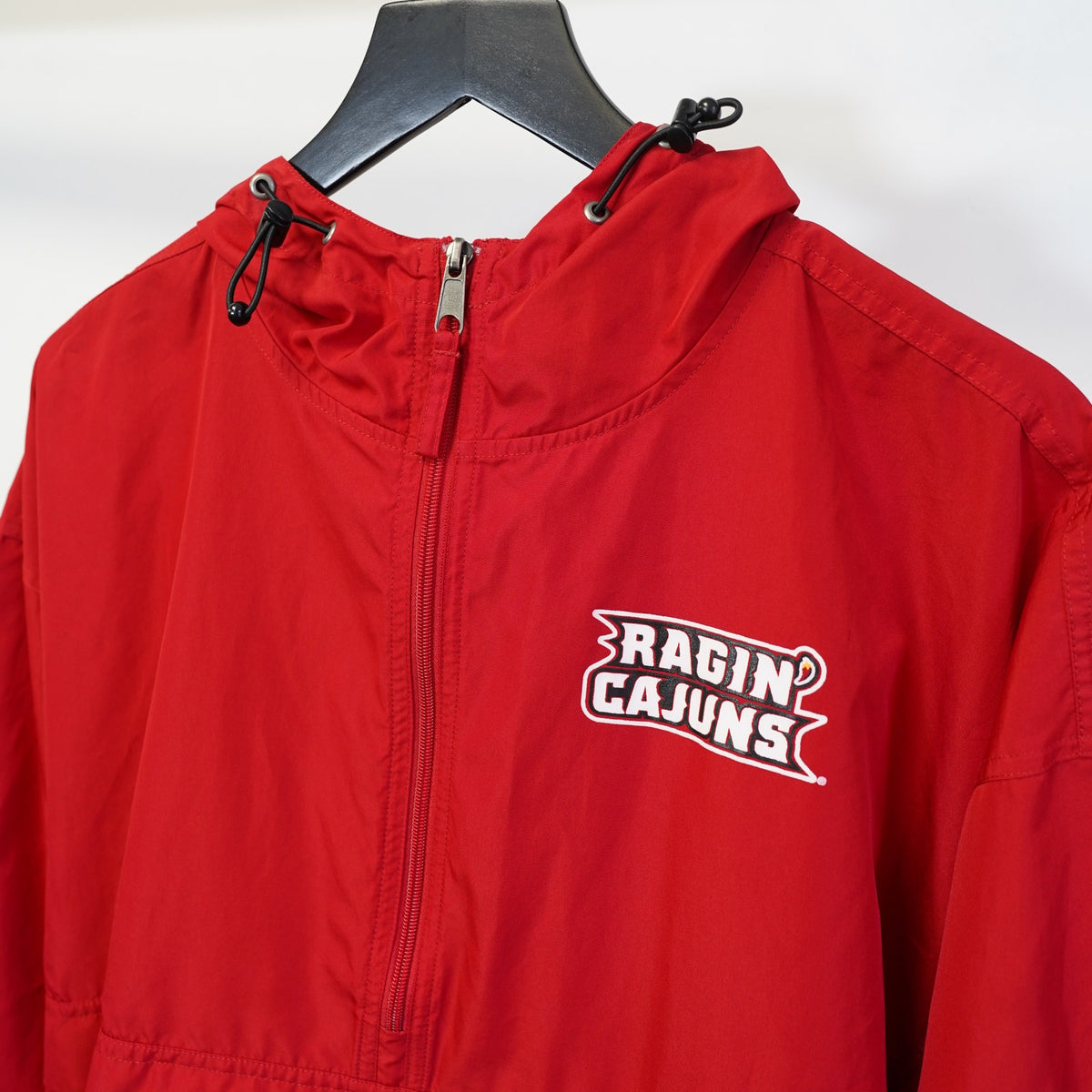 (XL) Louisiana Lafayette Ragin Cajuns Champion Windbreaker Men's XL Red Pullover