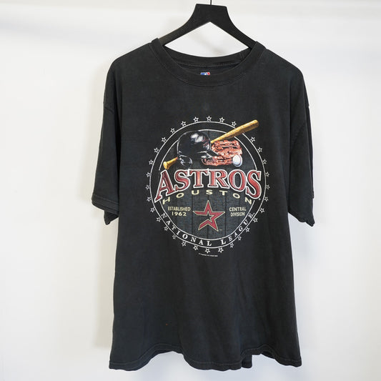 (XL) Vintage Houston Astors 2000s MLB T-Shirt Men's XL Black Y2K Baseball Retro