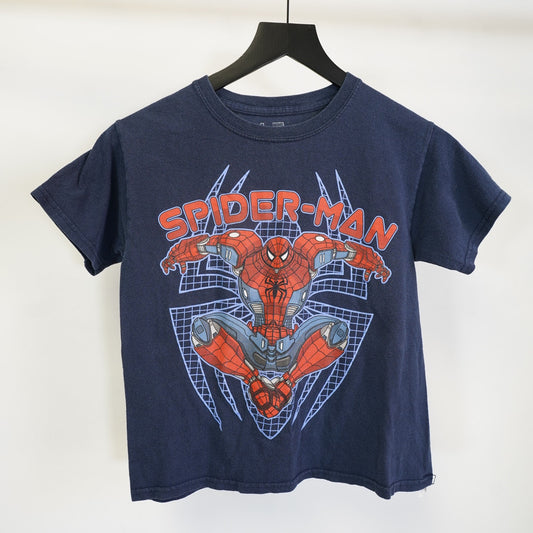 (Kids L 10/12) Spider-Man Avengers Mech T-Shirt Kids Sz. L Youth 10/12 Blue Spidey Superhero