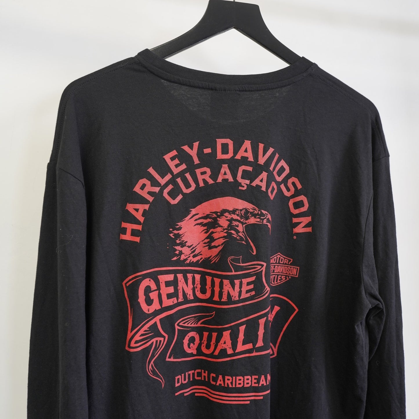 (XL) Vintage Harley Davidson Motorcycle Eagle Biker Longsleeve T-Shirt Men's XL New