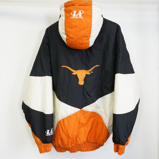 (XL) Vintage University of Texas Longhorns Logo Athletic Puffer Jacket Men's XL 90s