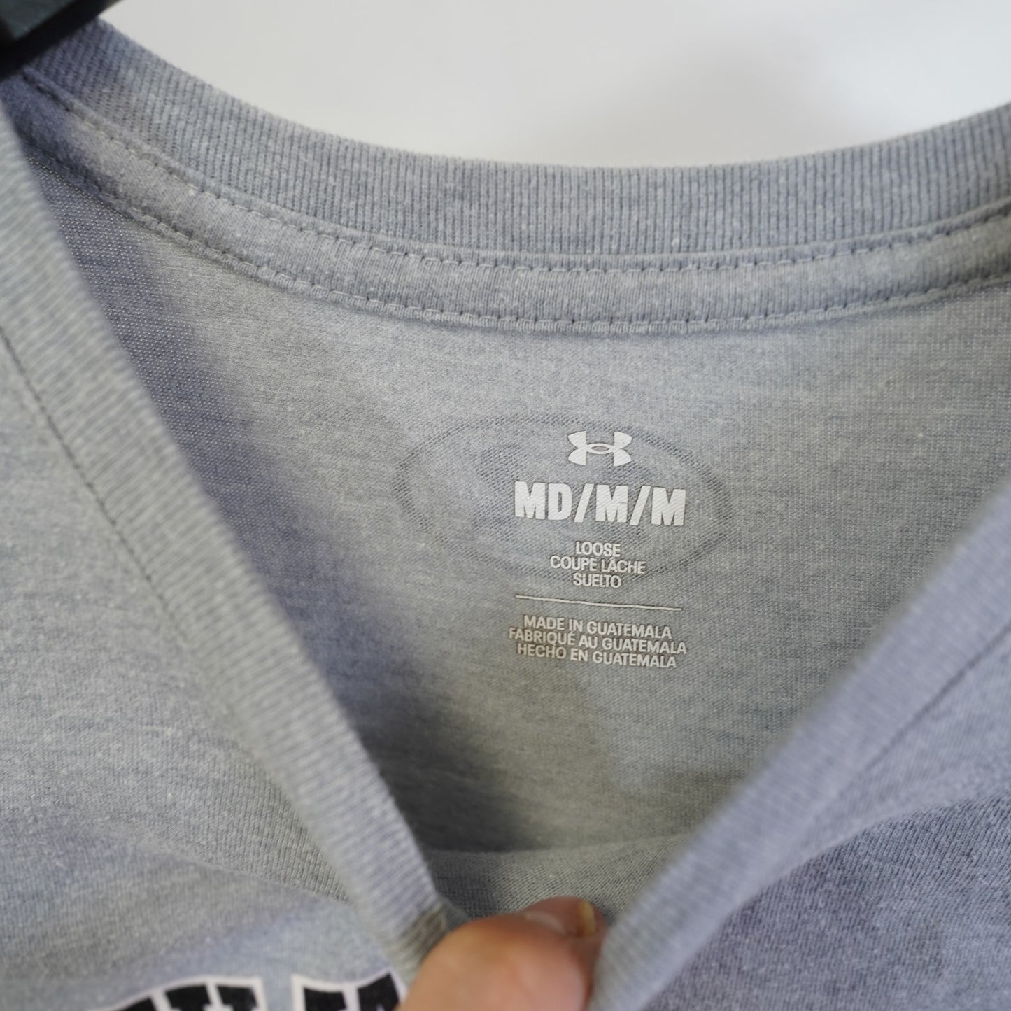 (M) US Army West Point Knights Baseball Under Armour Baseball T-Shirt Men's M Gray