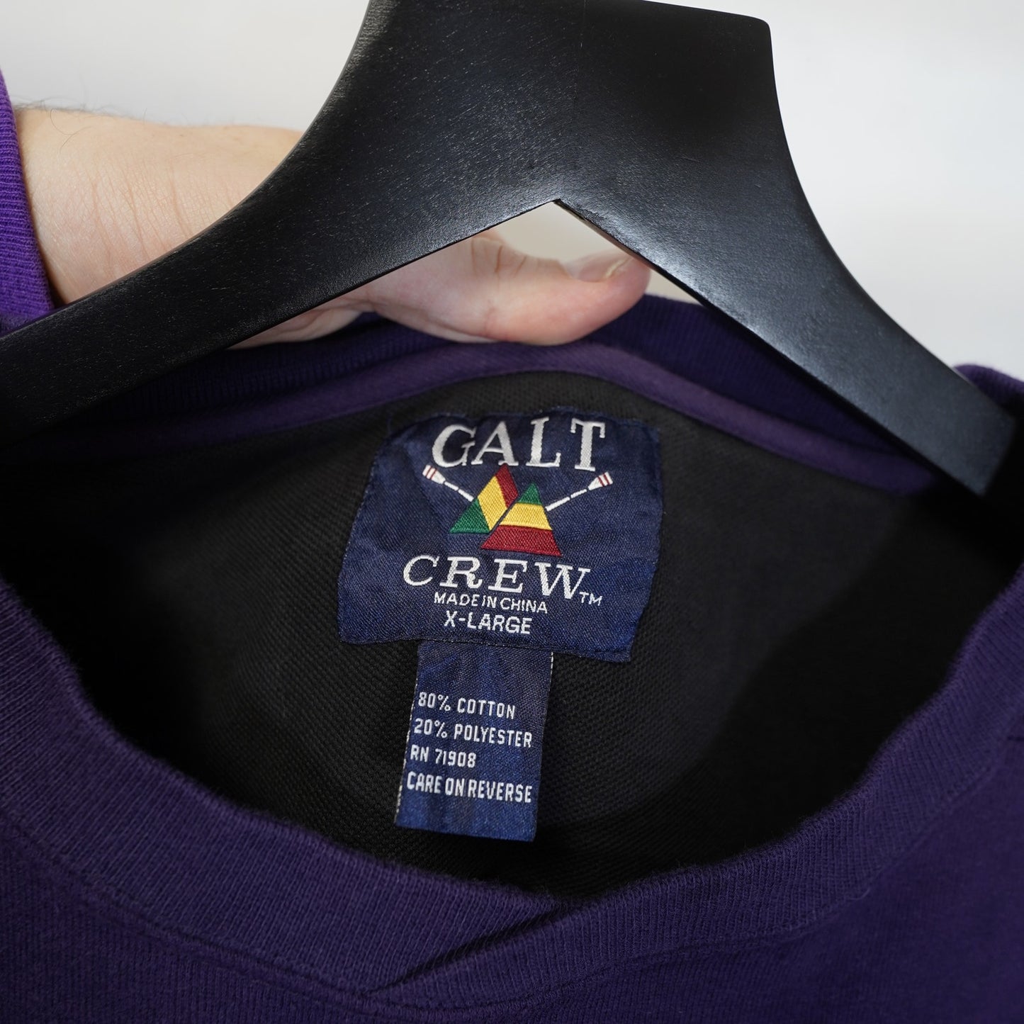 (XL) Vintage Northern Iowa Panthers Galt Sweatshirt Men's XL Purple Crewneck