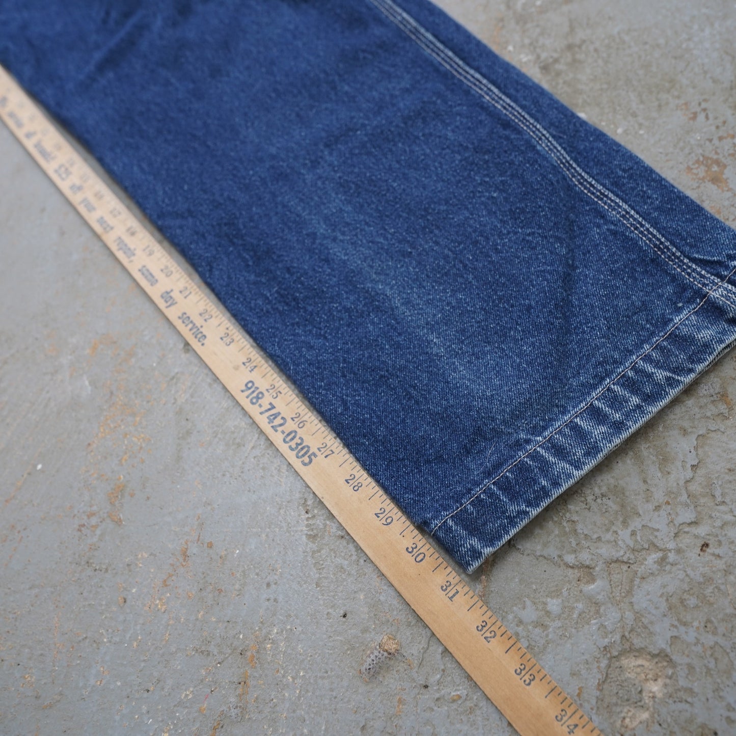(36x31) Vintage SouthPole Y2K Embroidered Baggy Blue Jeans Mens Sz. 36x31 2000s Hip Hop