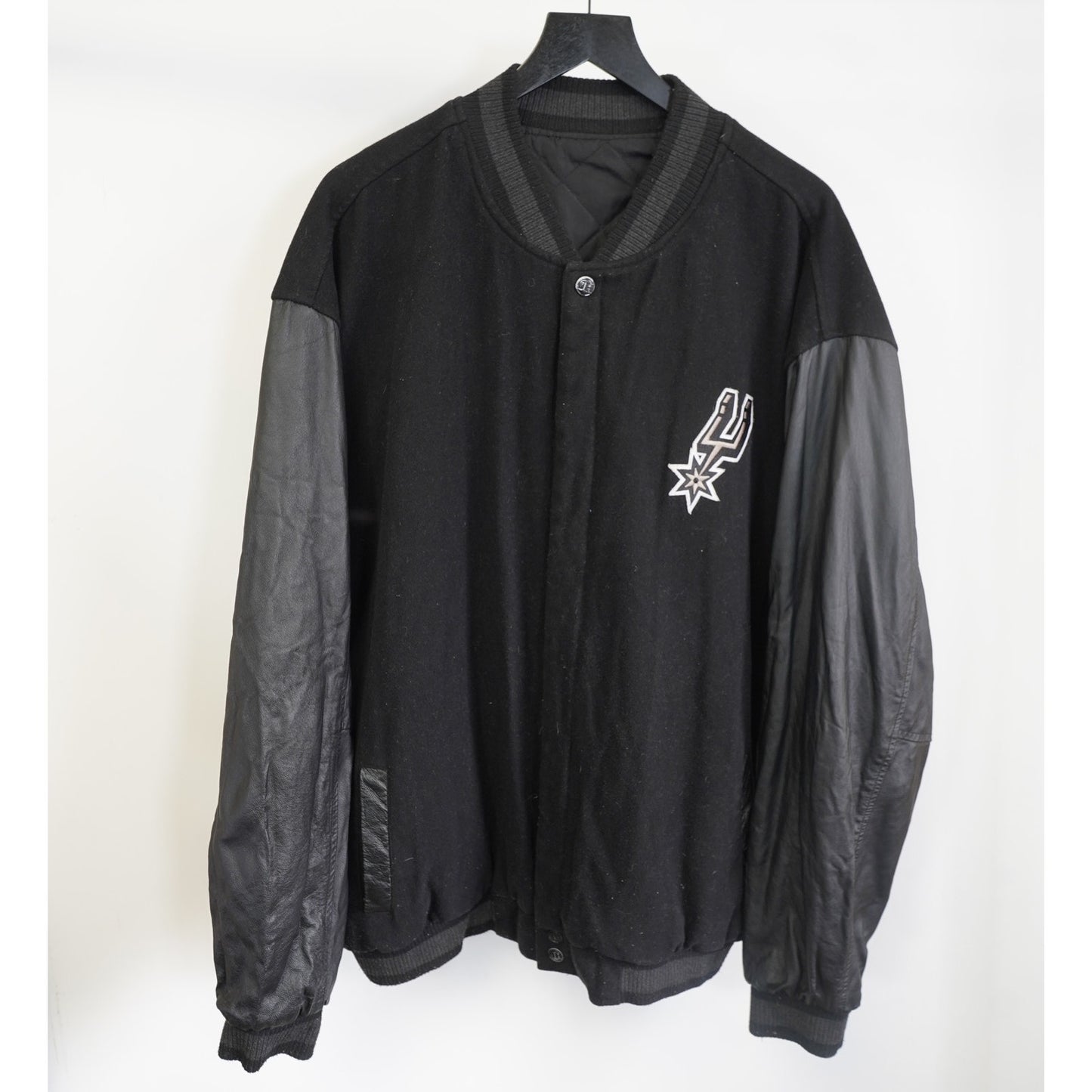 (3XL) Vintage San Antonio Spurs Reversible Varsity Jacket Men's 3XL Black J&H Designs