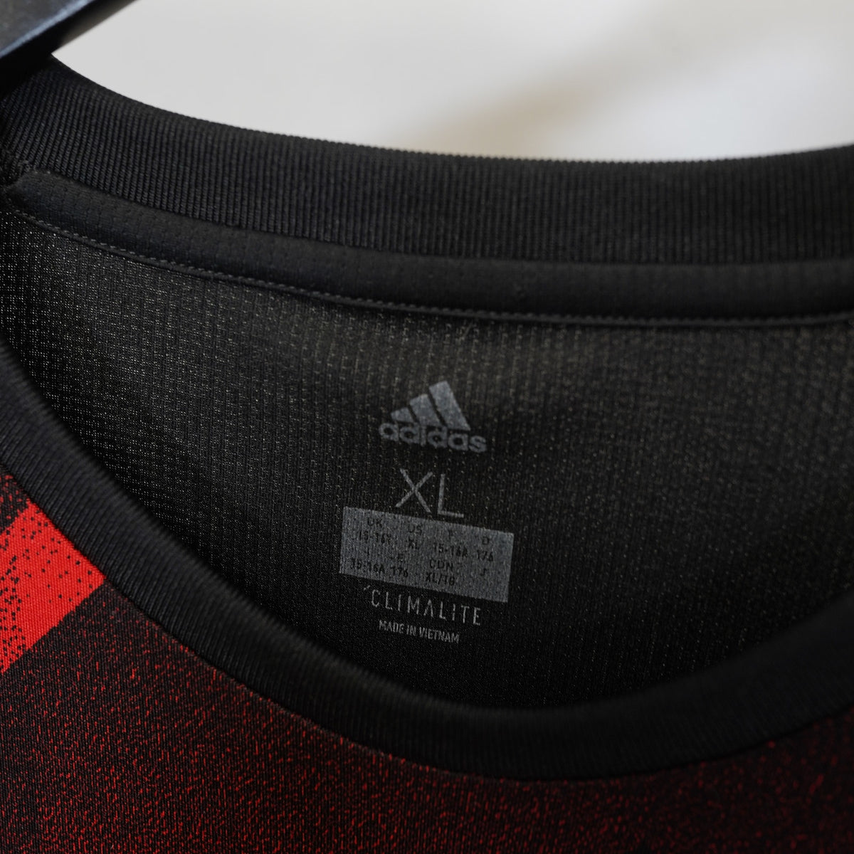 (M) Adidas Manchester United 2017–2018 Pre-Match Jersey Men's M Red Black