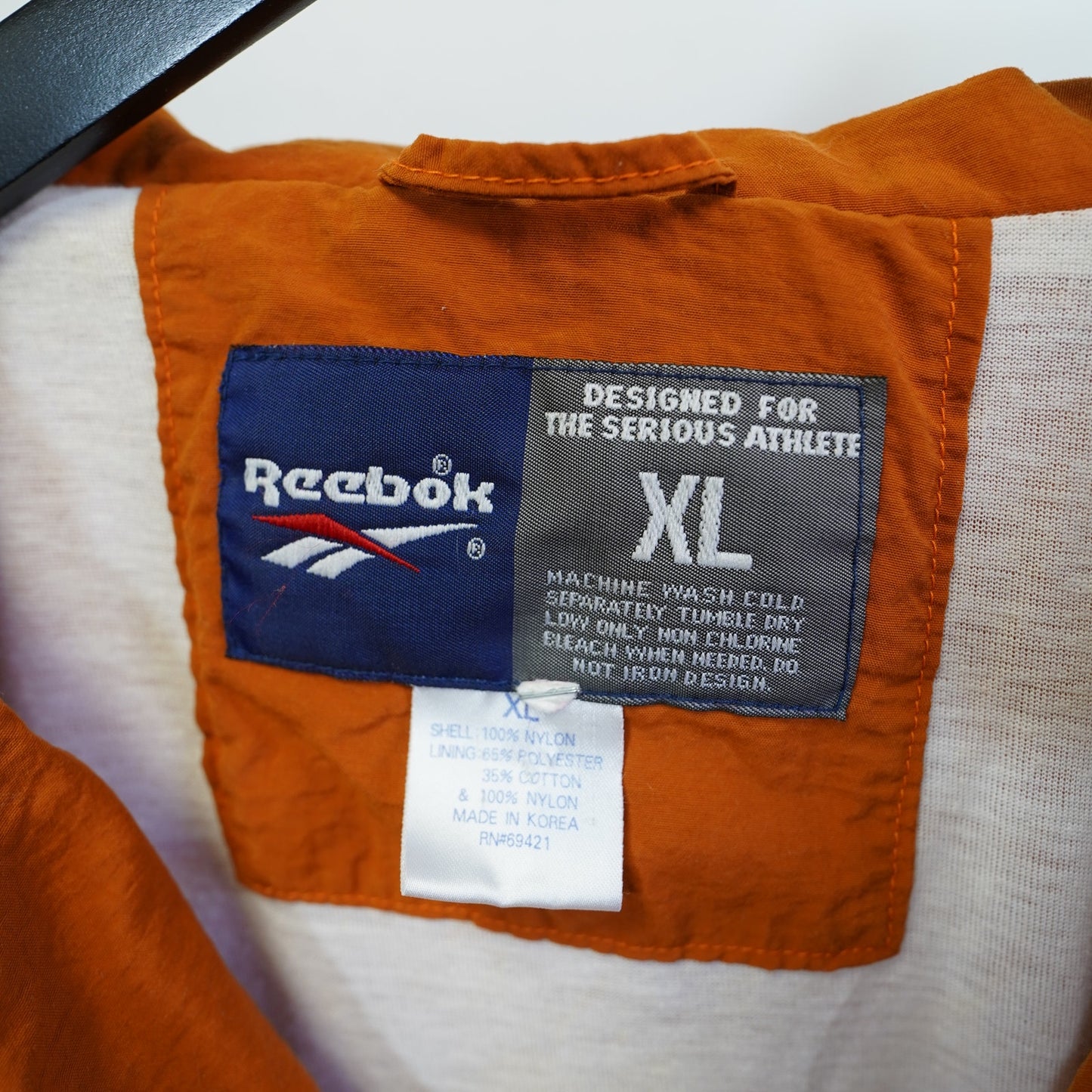 (XL) Vintage Reebok Texas Longhorns Basketball Windbreaker Jacket Men's XL Retro 90s