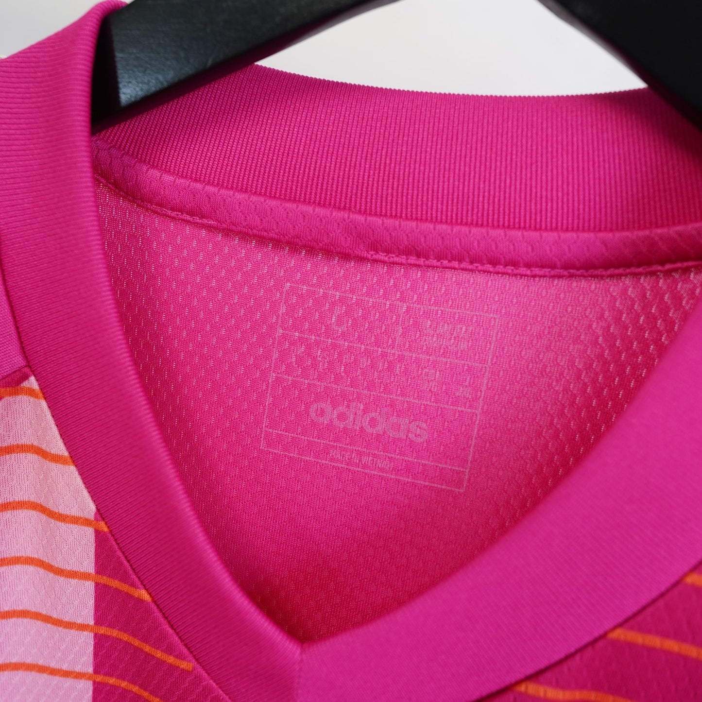 (L) Adidas Goalie Keeper Longsleeve Soccer Jersey Men's L Hot Pink Retro JB Marine