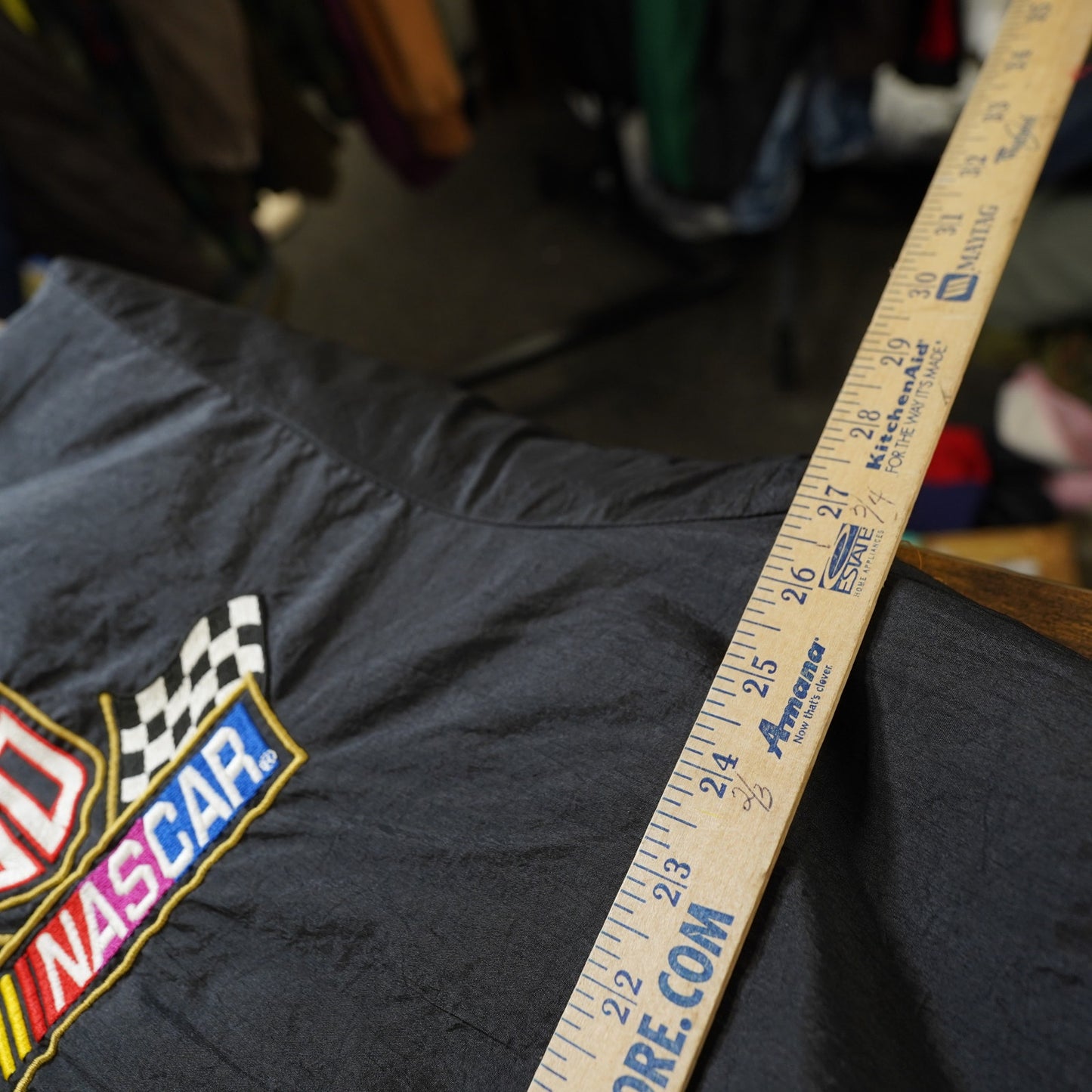 (XL) Vintage Nascar 50th Anniversary Chase Racing Jacket Men's XL 90s Black Gold