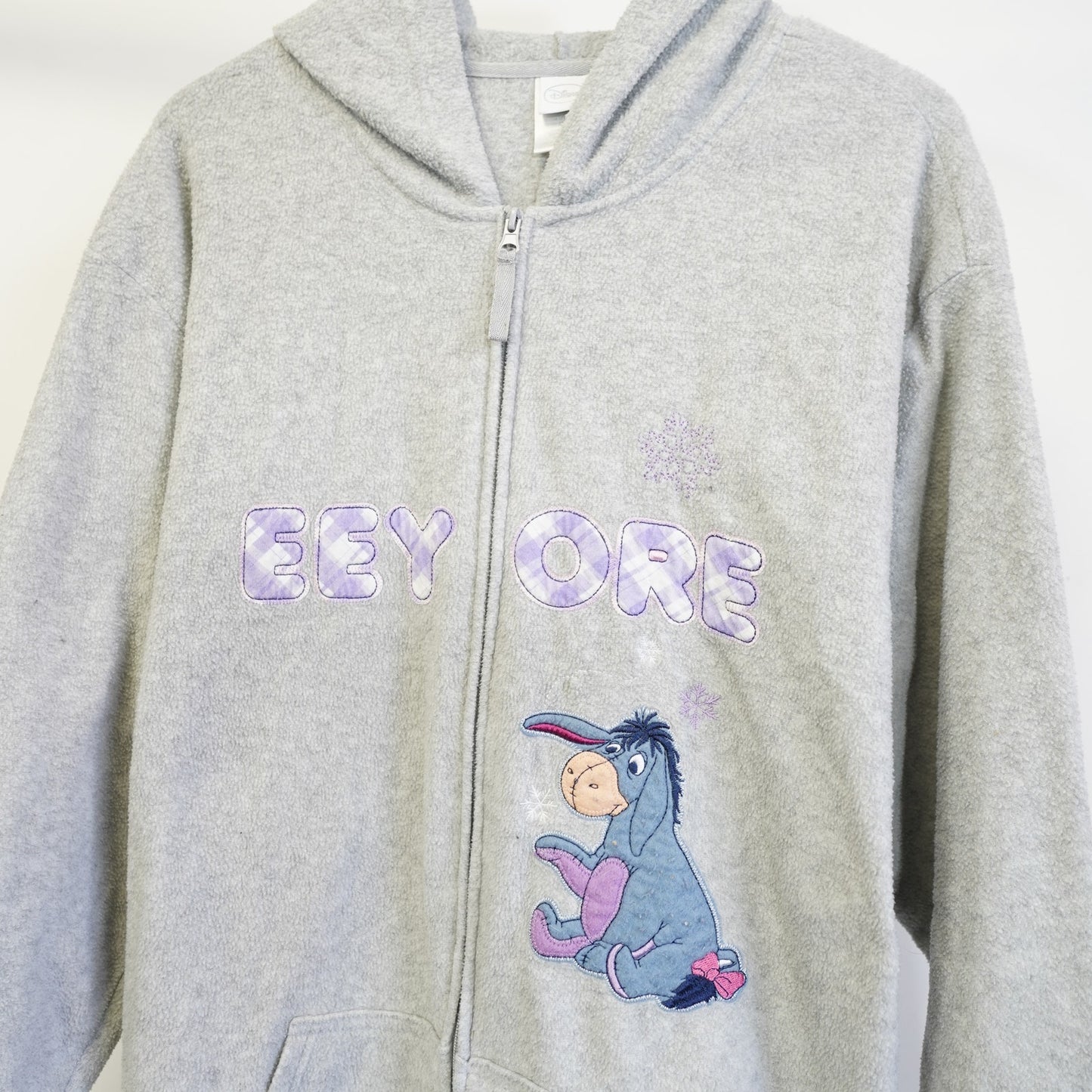 (Women's 3XL) Vintage Winnie the Pooh Eeyore Full Zip Hoodie Women's 3XL Embroidered Disney