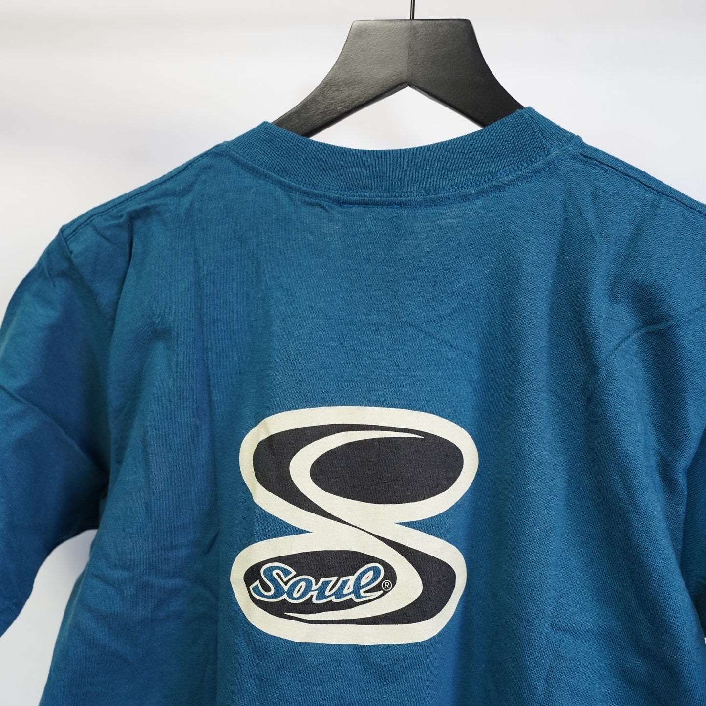 (M) Vintage Soul Skate & Surf Single Stitch Jesus T-Shirt Men's M Blue 90s Y2K God