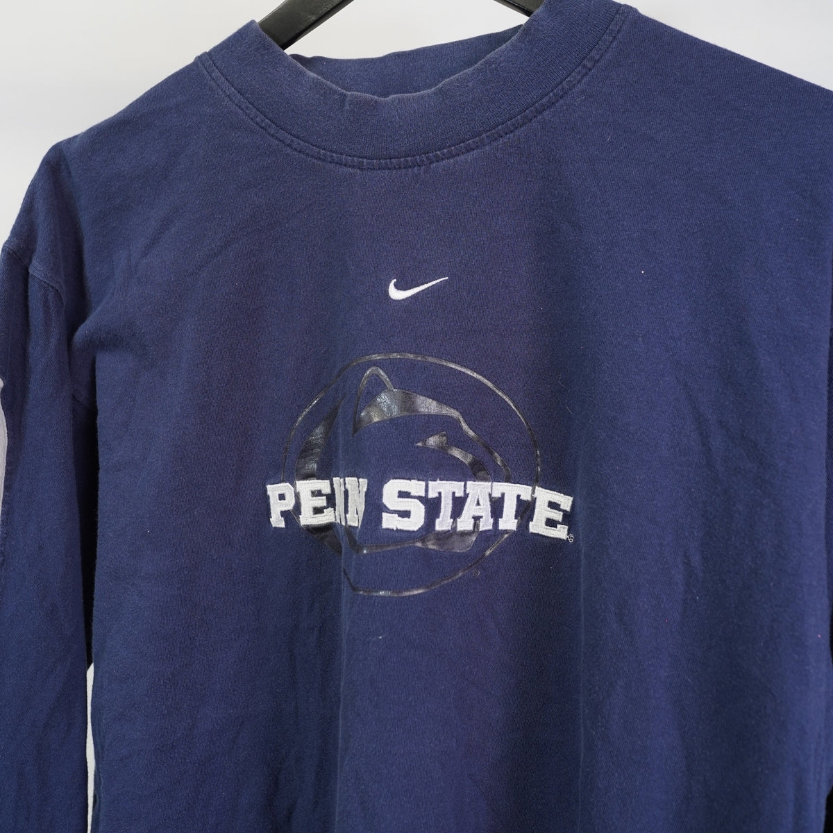 (L) Vintage Penn State Nittany Lions Nike Center Swoosh Y2K T-Shirt Men's L Blue