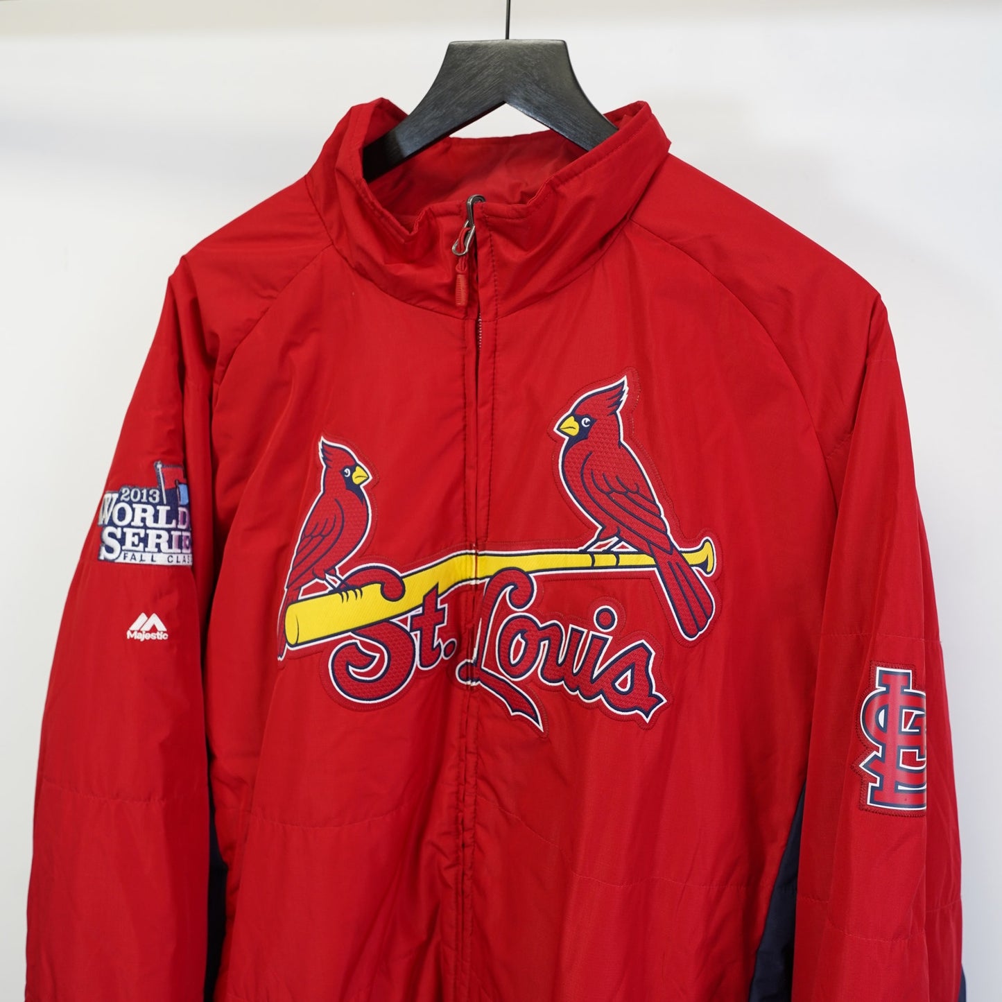 (XXL) Vintage St. Louis Cardinals Majestic Stitched Full Zip Jacket Men's 2XL Red Y2K