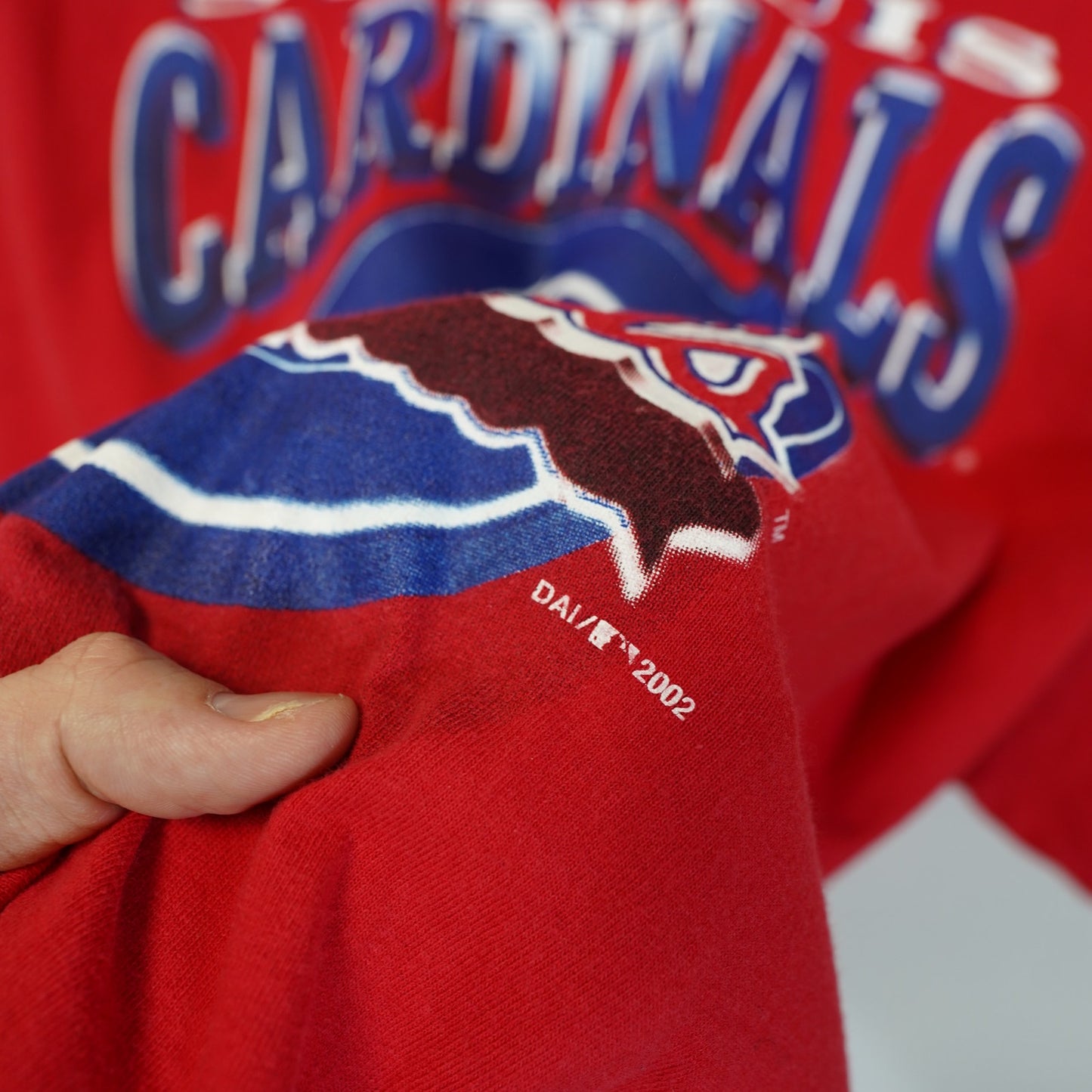 (XL) Vintage St. Louis Cardinals 2002 Dynasty Baseball T-Shirt Red