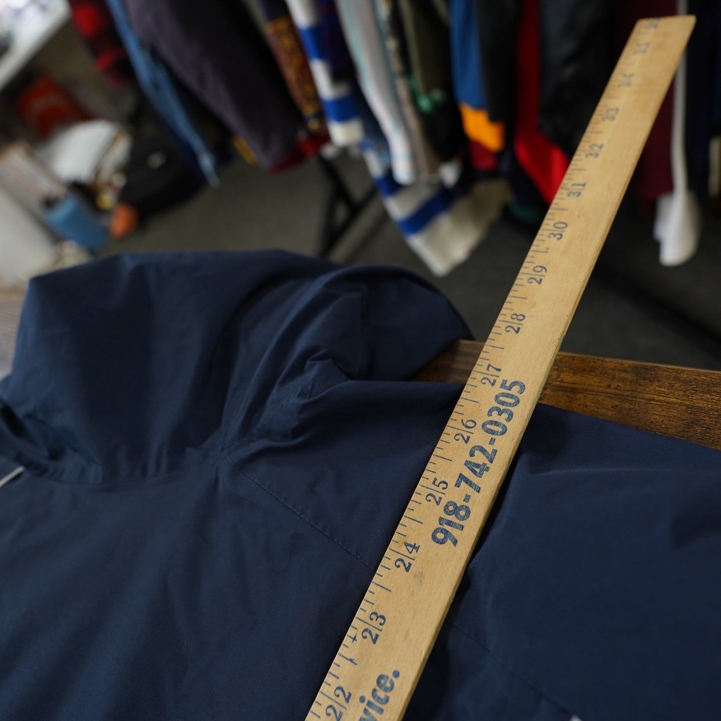 (XL) Vineyard Vines Nor'easter Performance Rain Shell Jacket Mens XL Navy Blue Preppy