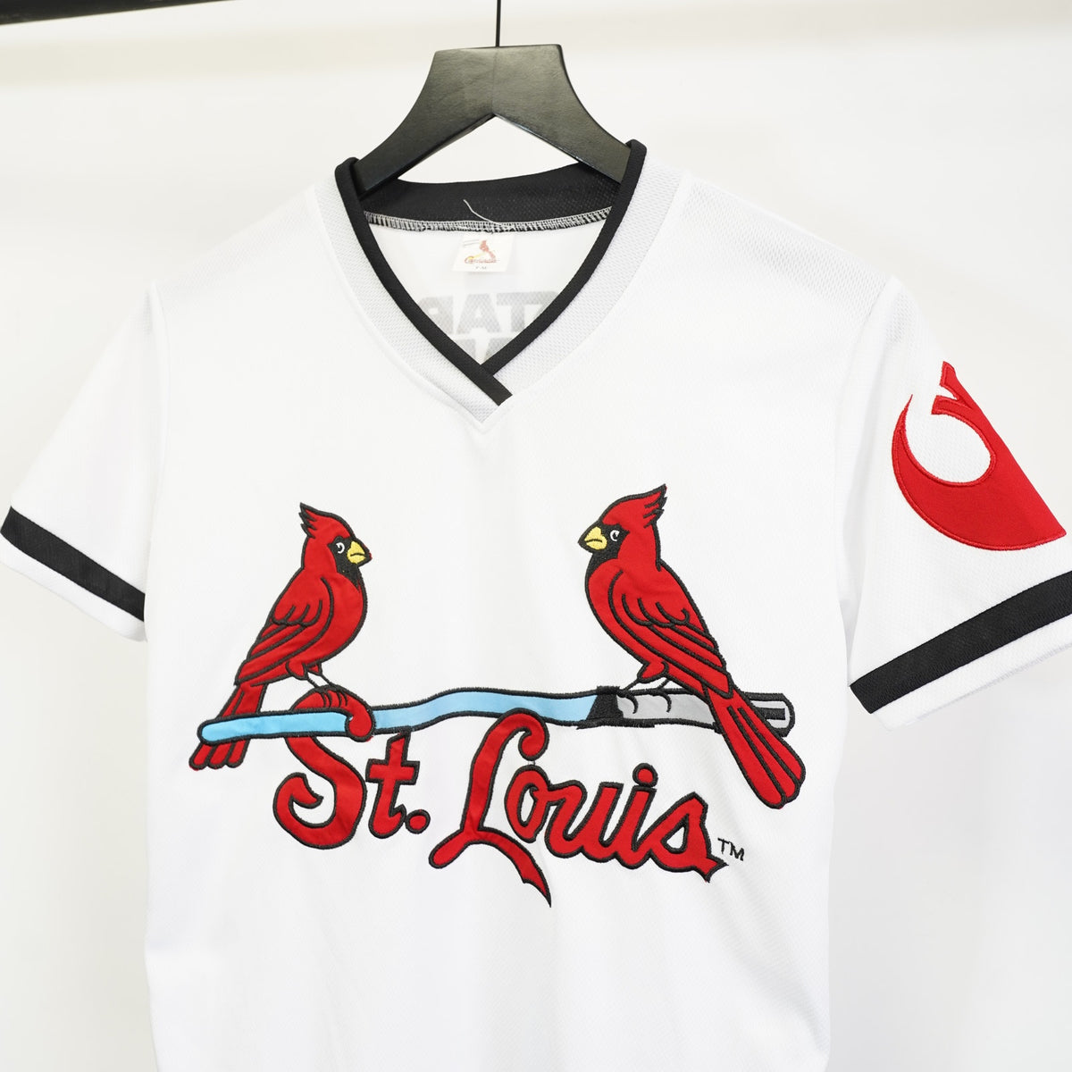 (Boys M) Vintage St. Louis Cardinals Star Wars Baseball Jersey Boys M Youth White Sewn