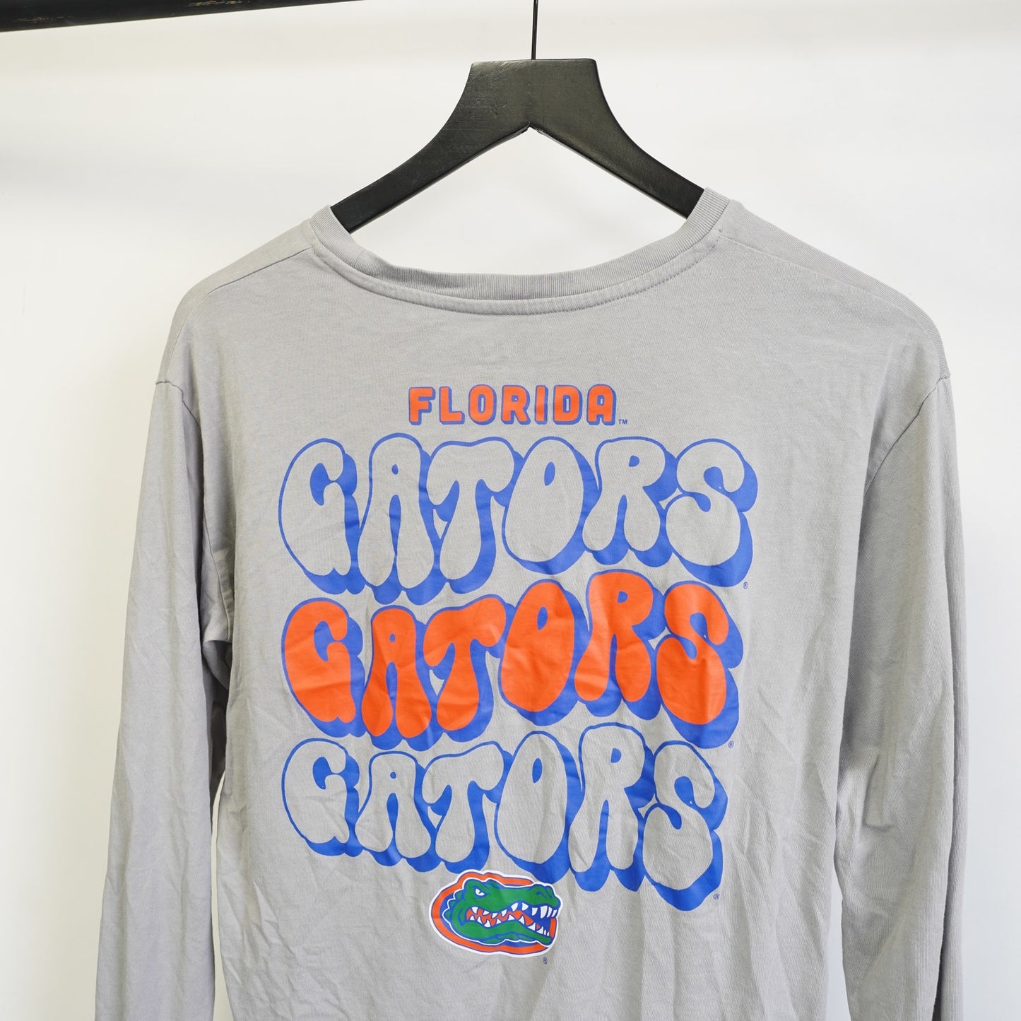 (M) University of Florida Gators Longsleeve Pocket T-Shirt Unisex M Gray UF