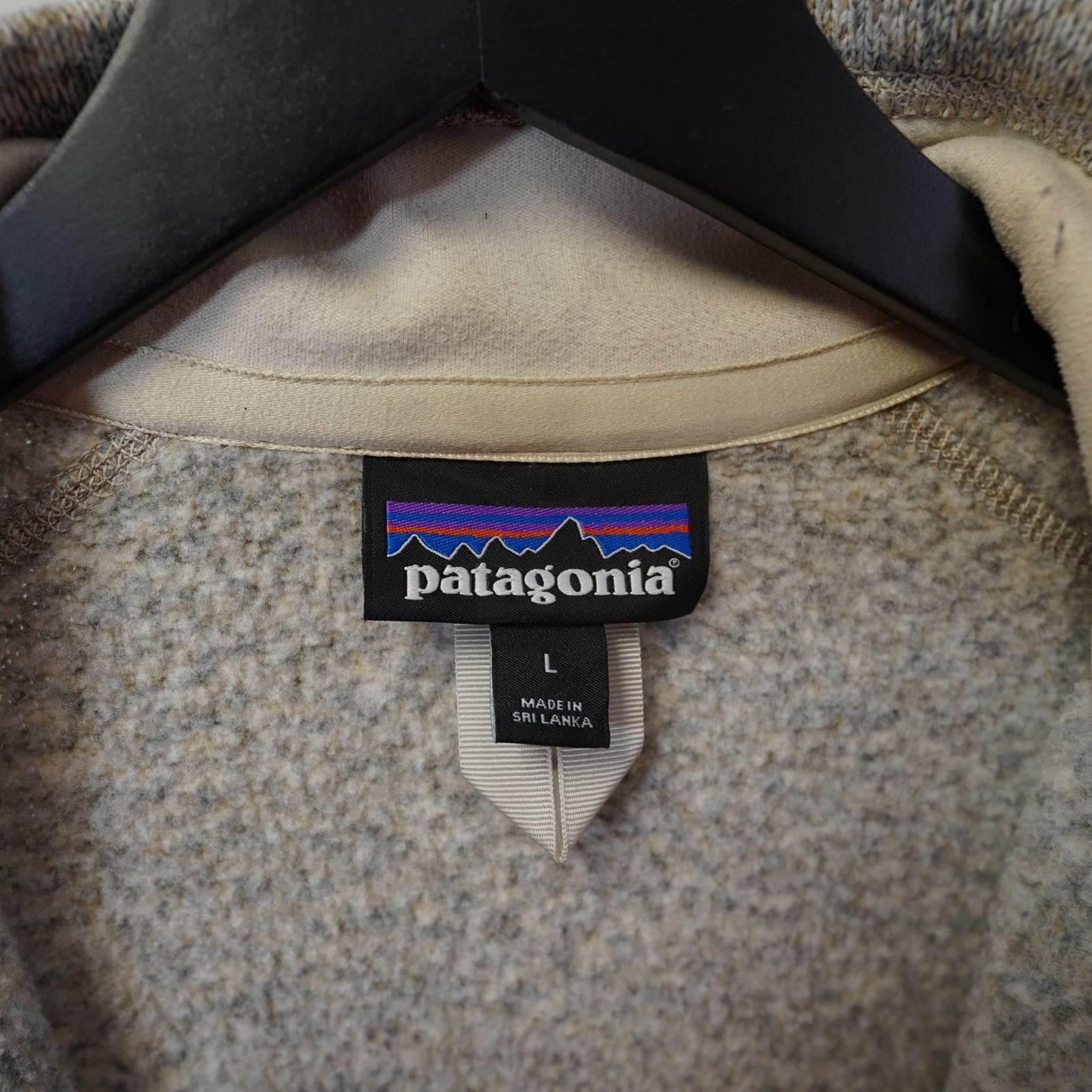 (Women's L) Patagonia Women's Better Sweater Fleece Vest Oatmeal Heather Beige Tan