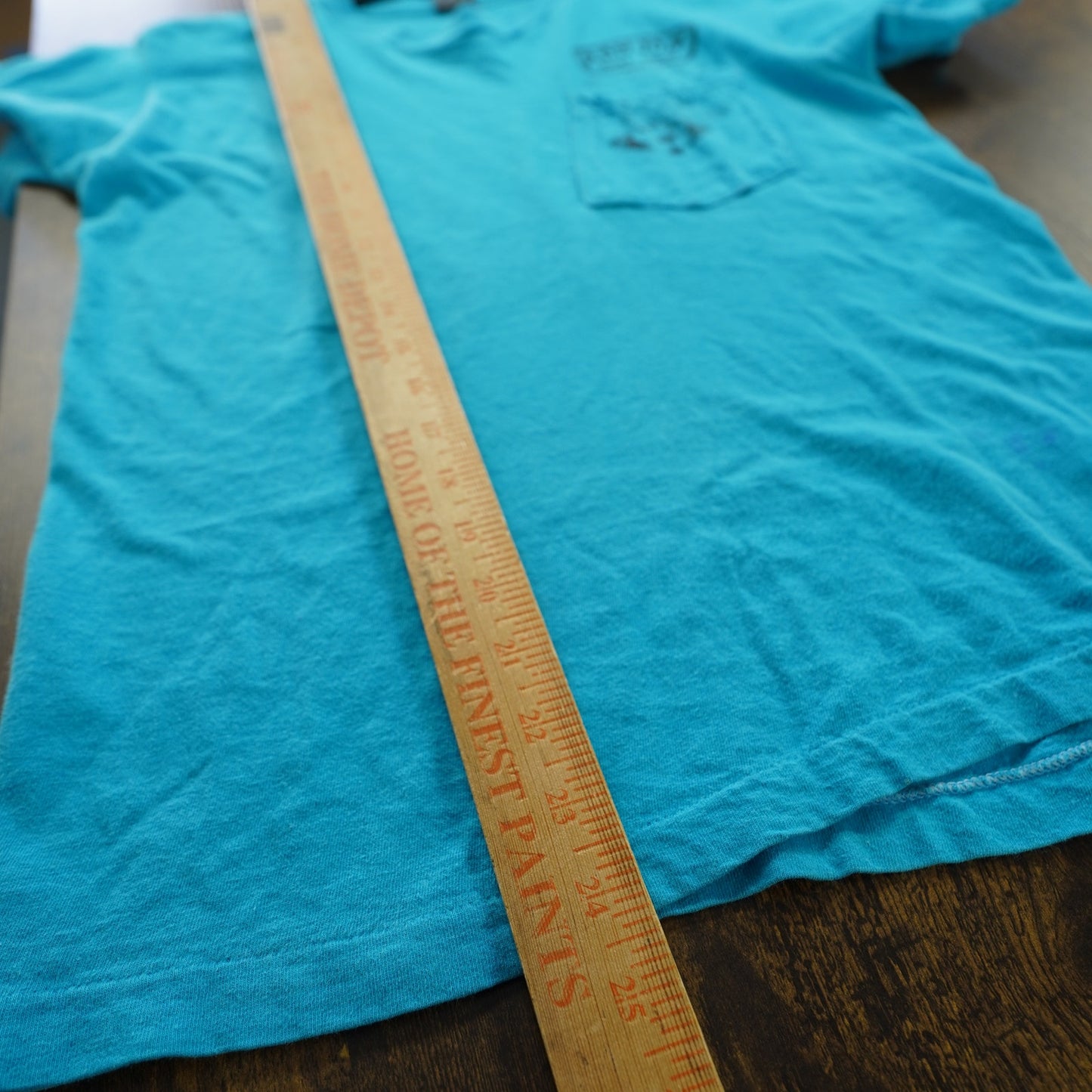 (S) Vintage Ron Jon Surf Shop Single-Stitch 80s Pocket T-Shirt Men's S Blue Anvil