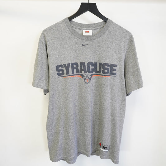(M) Nike Syracuse Orange Center Swoosh Vintage T-Shirt Men's M Football Gray