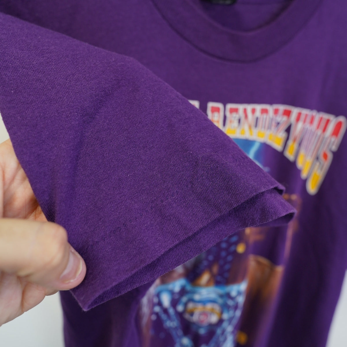 (L) Vintage Harley Davidson Motorcycles Indian Club Biker T-Shirt Men's L Purple 90s
