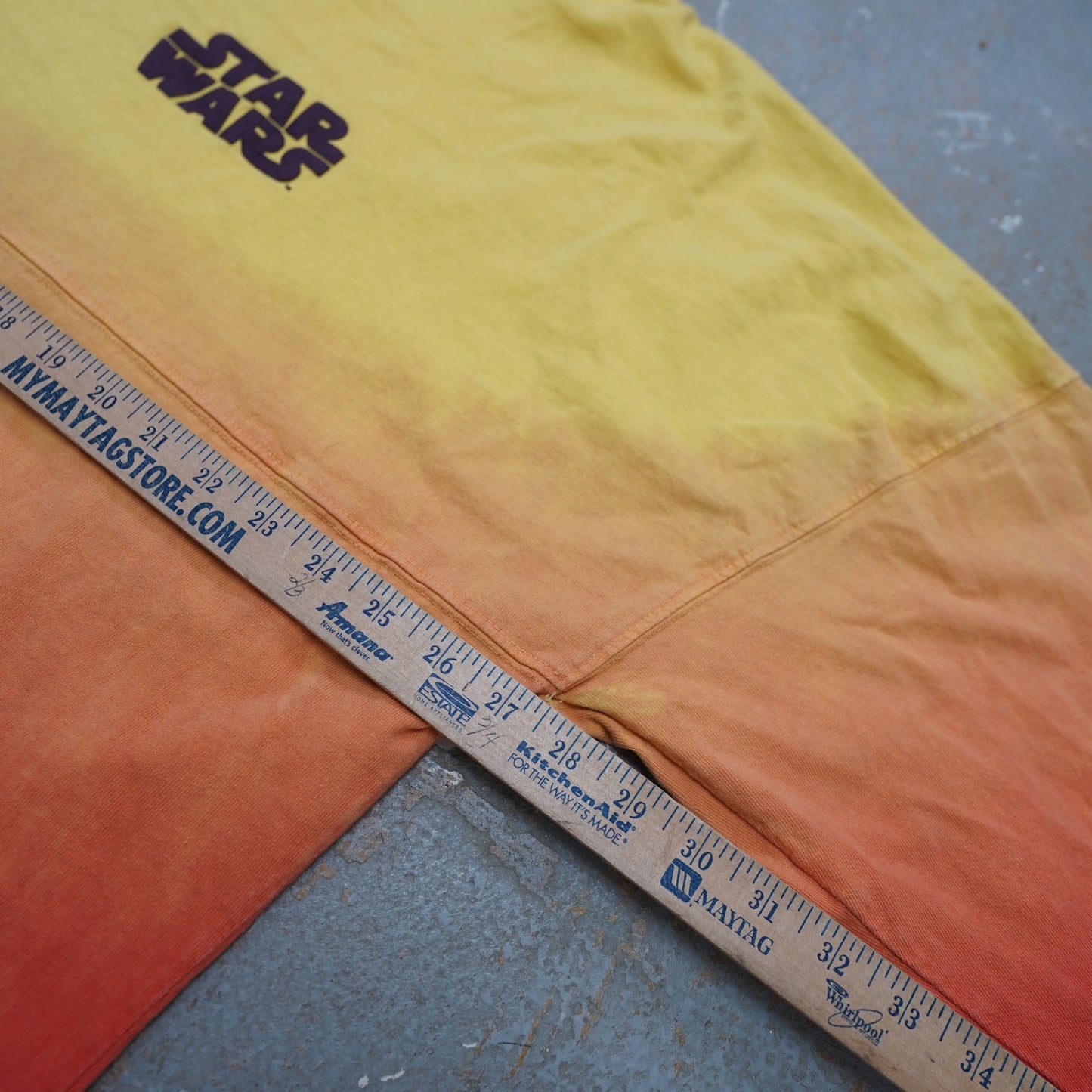 (XL) Disney Star Wars Tatooine Spirit Jersey Shirt Size XL AOP Long Sleeve Yellow