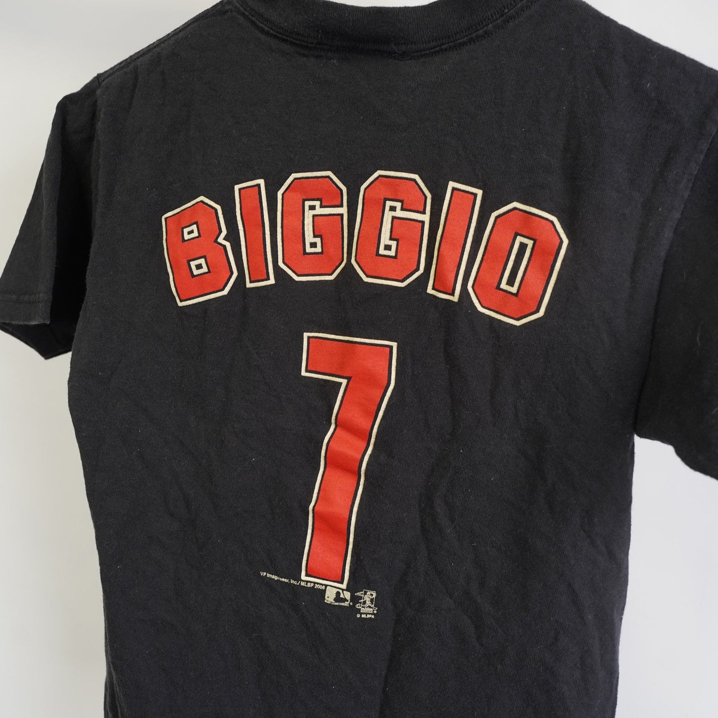 (Kids M) Vintage Craig Biggio Houston Astros 2000s Baseball T-Shirt Youth 10 M Black Y2K