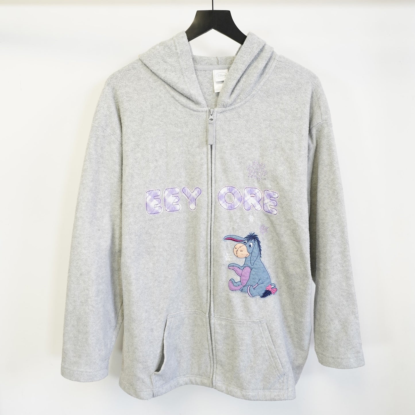 (Women's 3XL) Vintage Winnie the Pooh Eeyore Full Zip Hoodie Women's 3XL Embroidered Disney