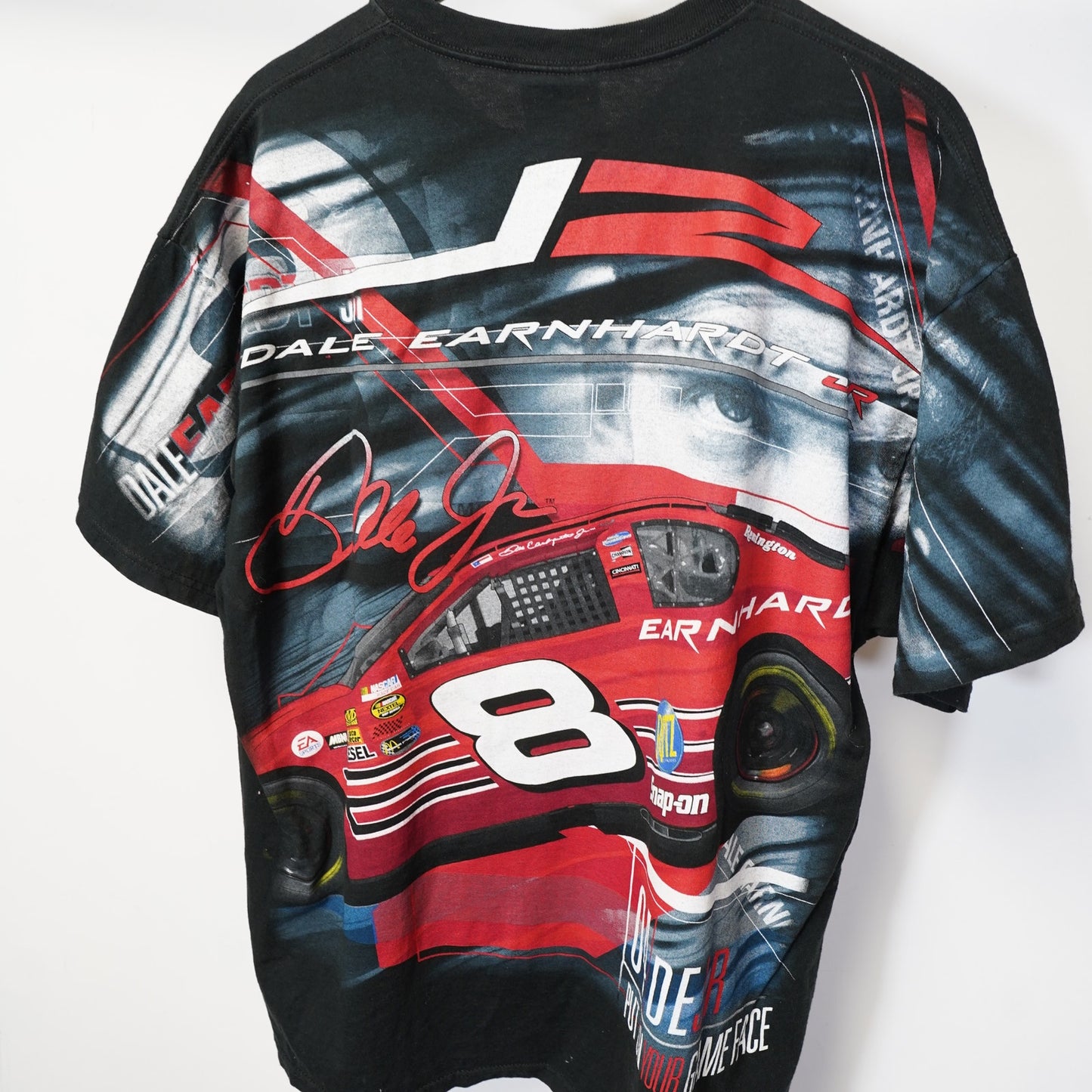(L) Dale Earnhardt Jr. Budweiser Nascar Racing All Over Print T-Shirt Men's L Chase