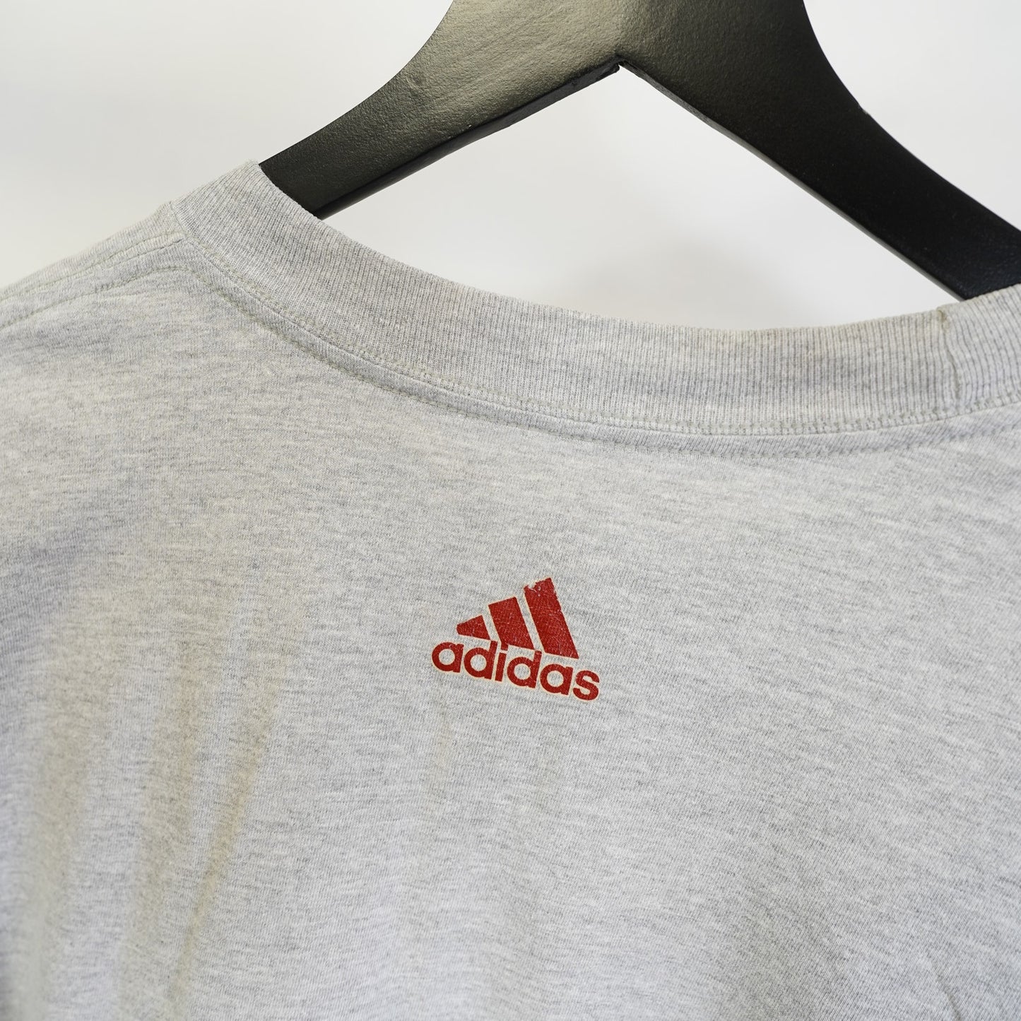 (L) Vintage Y2K Adidas Soccer 2000s Gray T-Shirt Men's L World Cup Retro Futbol