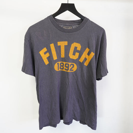 (L) Vintage Abercrombie & Fitch Y2K T-Shirt L Blue Gold Mallcore Preppy 2000s