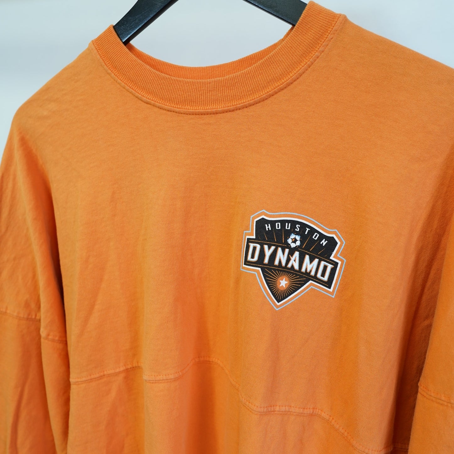 (S) Houston Dynamo Spirit Jersey MLS Soccer Unisex S Orange Fanatics Longsleeve