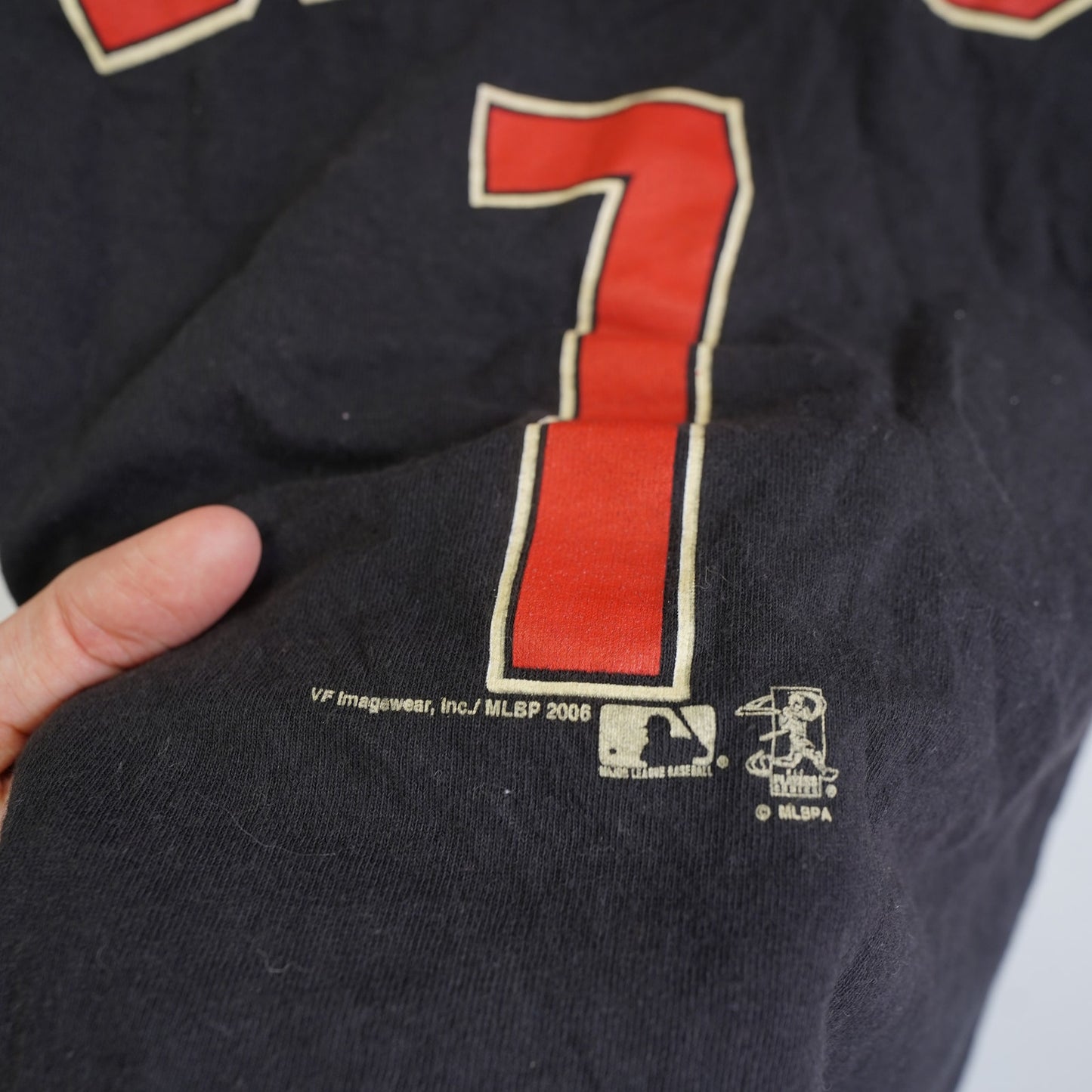 (Kids M) Vintage Craig Biggio Houston Astros 2000s Baseball T-Shirt Youth 10 M Black Y2K