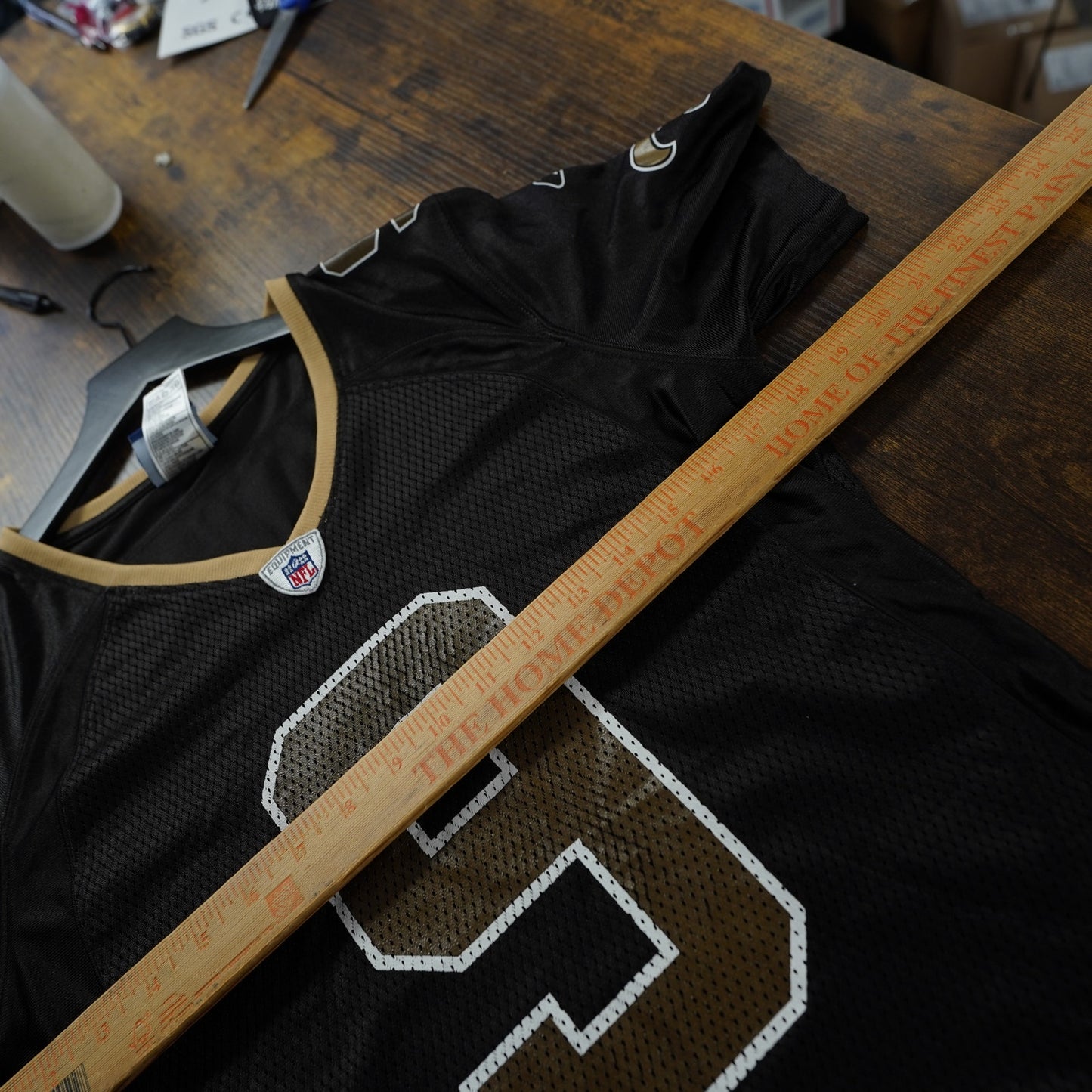 (Women's S) Vintage Drew Brees New Orleans Saints Jersey Women's S Reebok Black NFL Official