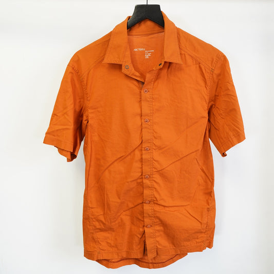 (M) Arc'teryx Transept Technical Outdoor Button Up Camp Shirt Men's M Burnt Orange