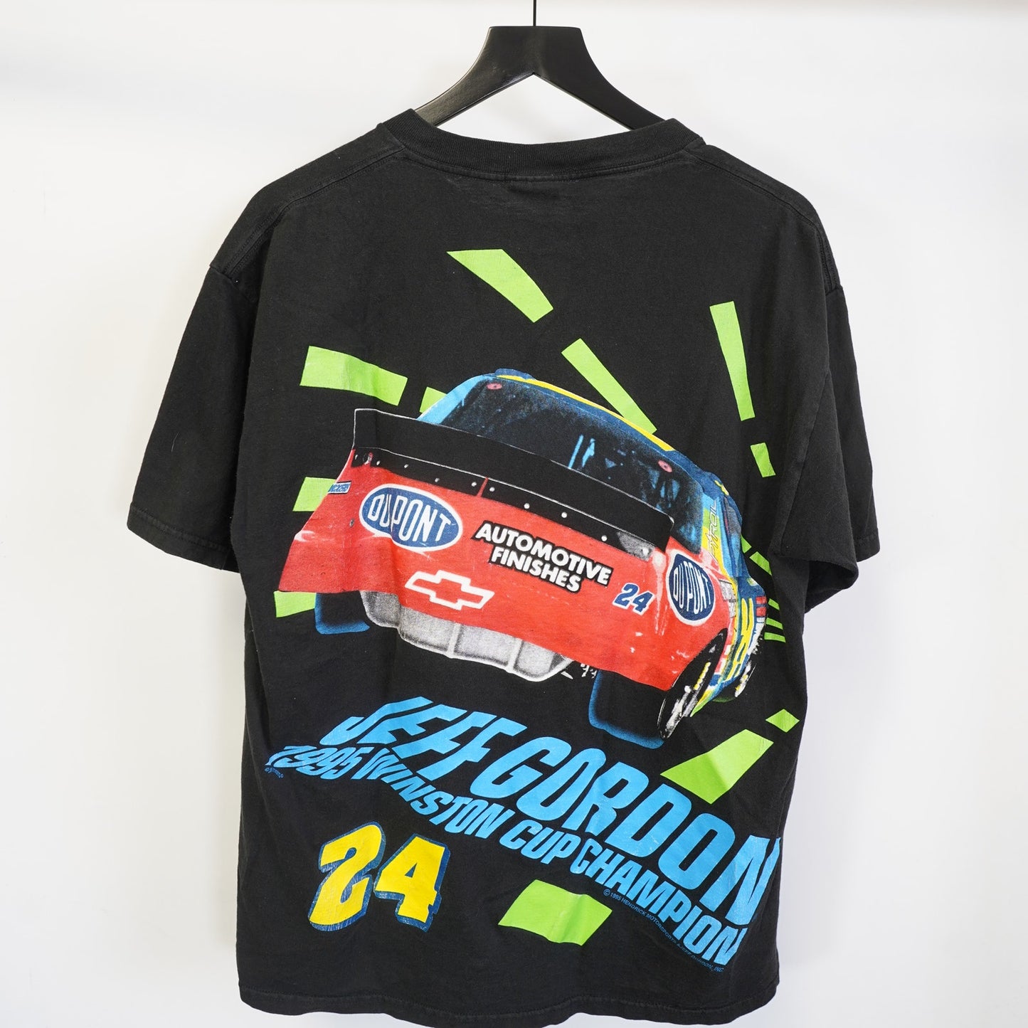 (L) Vintage Jeff Gordon 1995 Winston Cup Champ Nutmeg Nascar T-Shirt Men's L AOP
