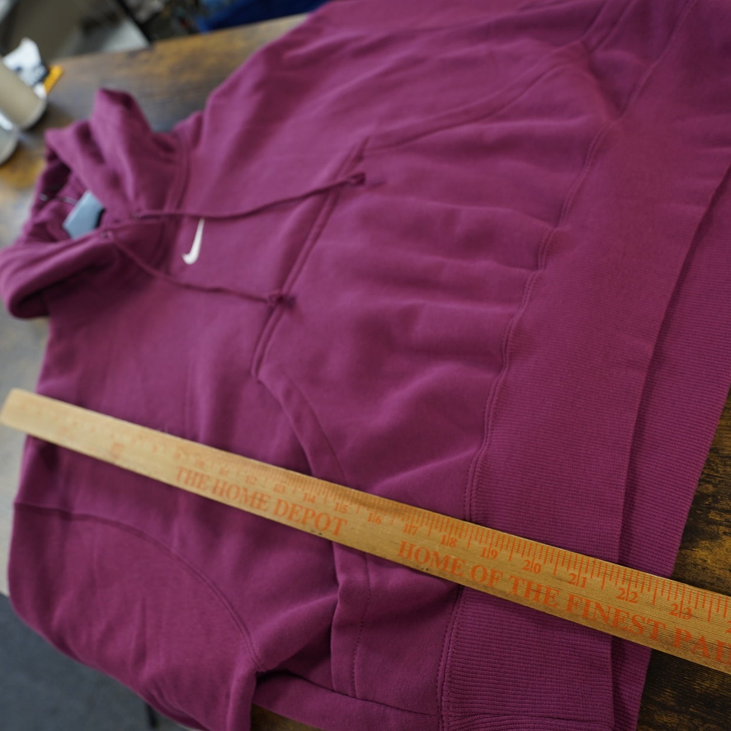 (Women's XS) Nike Center Swoosh Phoenix Fleece Over-Oversized Pullover Hoodie Women's XS Pink