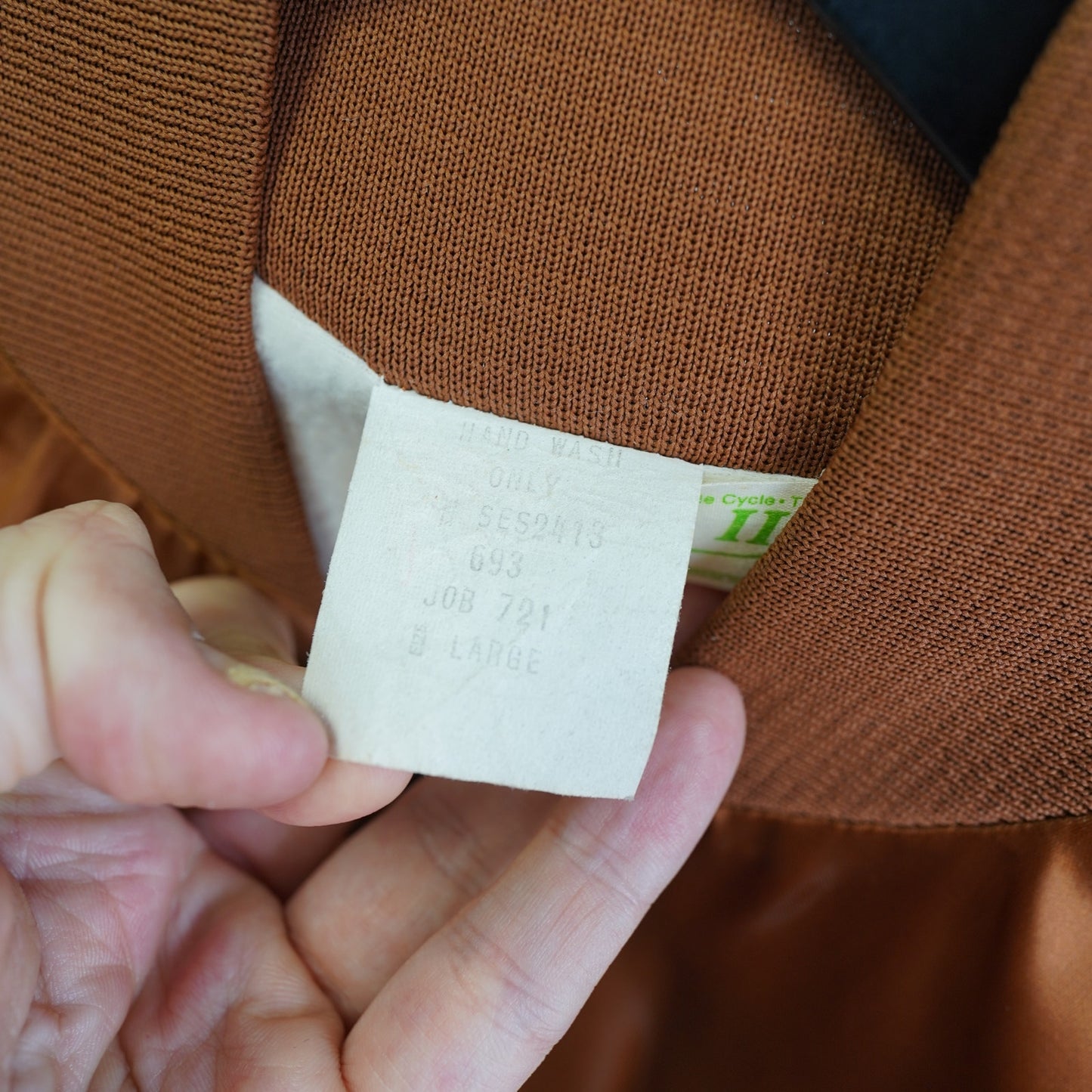 (L) True Vintage Texas Longhorns 1970s Satin Jacket Men's L Burnt Orange Sewn UT