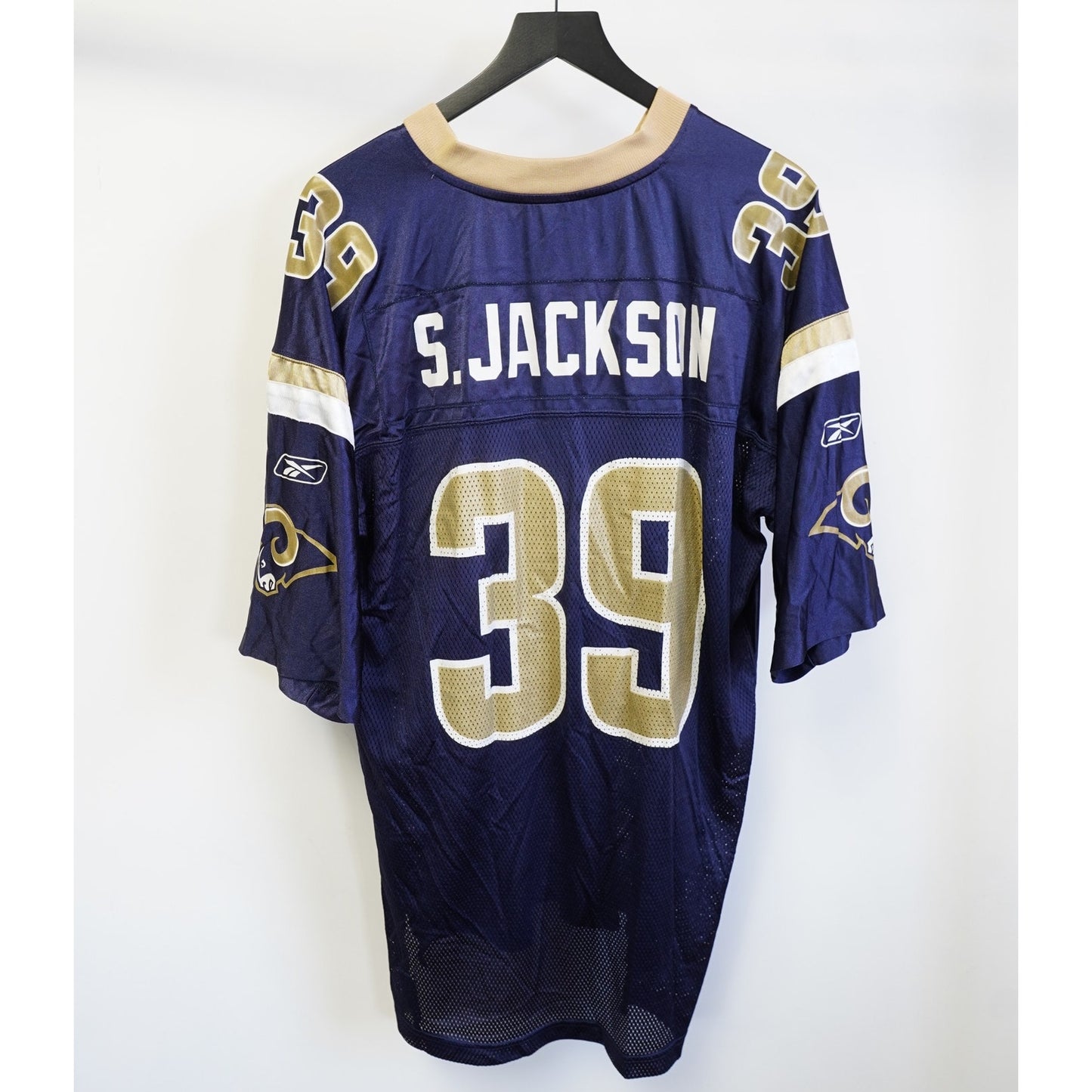 (XL) Vintage Steven Jackson St. Louis Rams Reebok Football Jersey Y2K Men's XL Navy