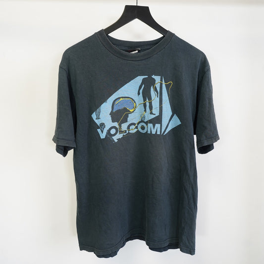 (L) Vintage Volcom Y2K Surf & Skate Tee 2000s Men's L Navy Blue Skater Skateboard
