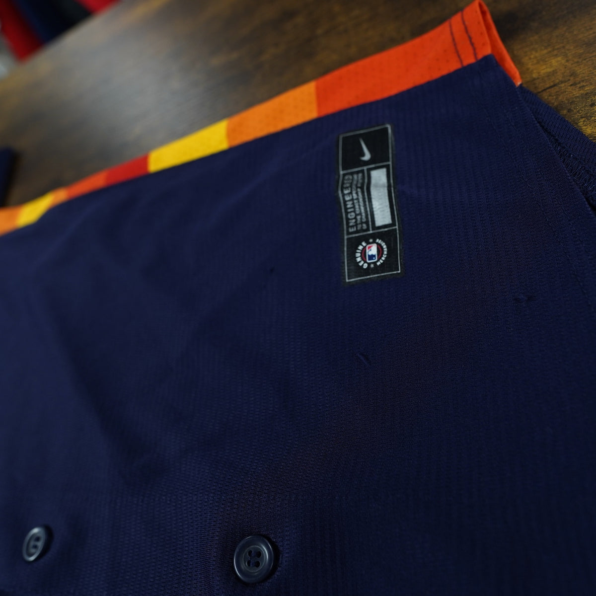 (Boys M) Houston Astros Nike Jose Altuve #27 Baseball Jersey Boys M 10/12 Youth Blue Sewn