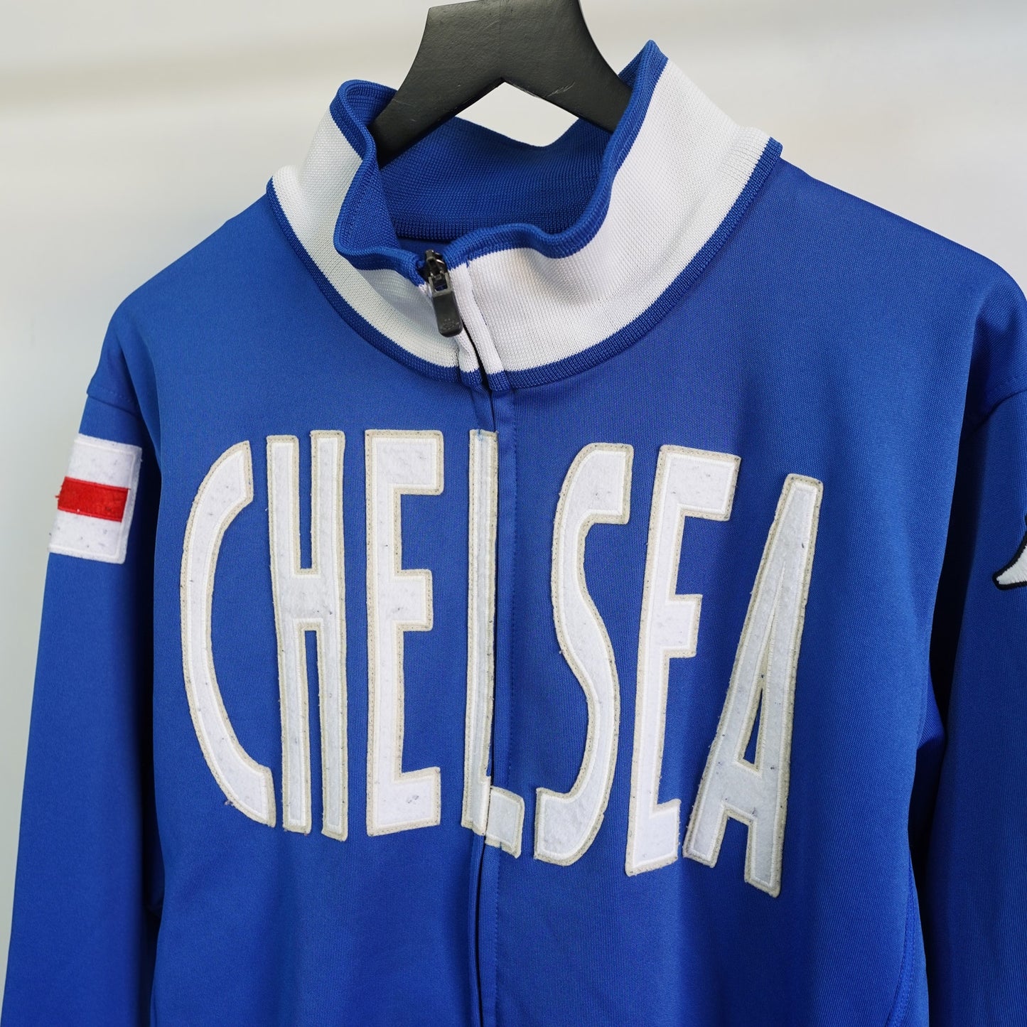 (L) Chelsea FC Sewn Kappa Soccer Track Jacket Men's L Blue Football Premier League