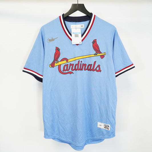 (M) Nike St. Louis Cardinals Light Blue Cooperstown Baseball Jersey Men's M New
