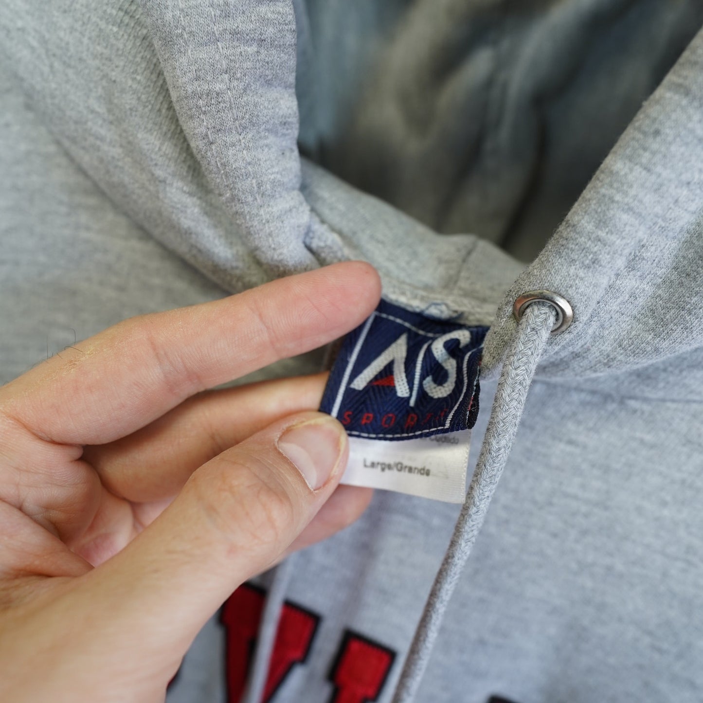 Vintage Maryland Terrapins Embroidered Hoodie Men's L Gray Sewn