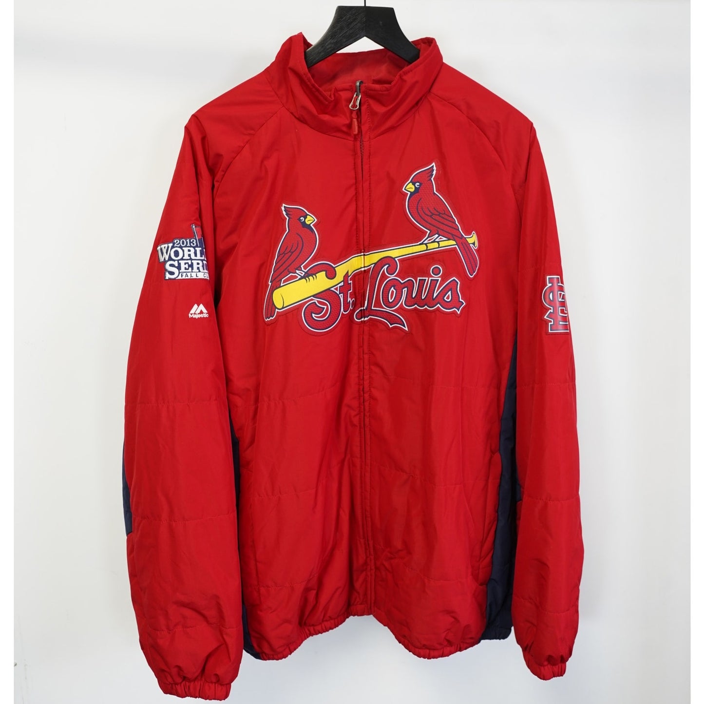 (XXL) Vintage St. Louis Cardinals Majestic Stitched Full Zip Jacket Men's 2XL Red Y2K