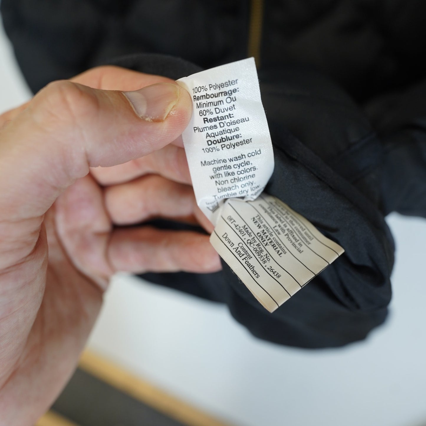 (Women's XL) J.Crew Mercantile Quilted Down Puffer Vest Women's XL Black Gold Full Zip